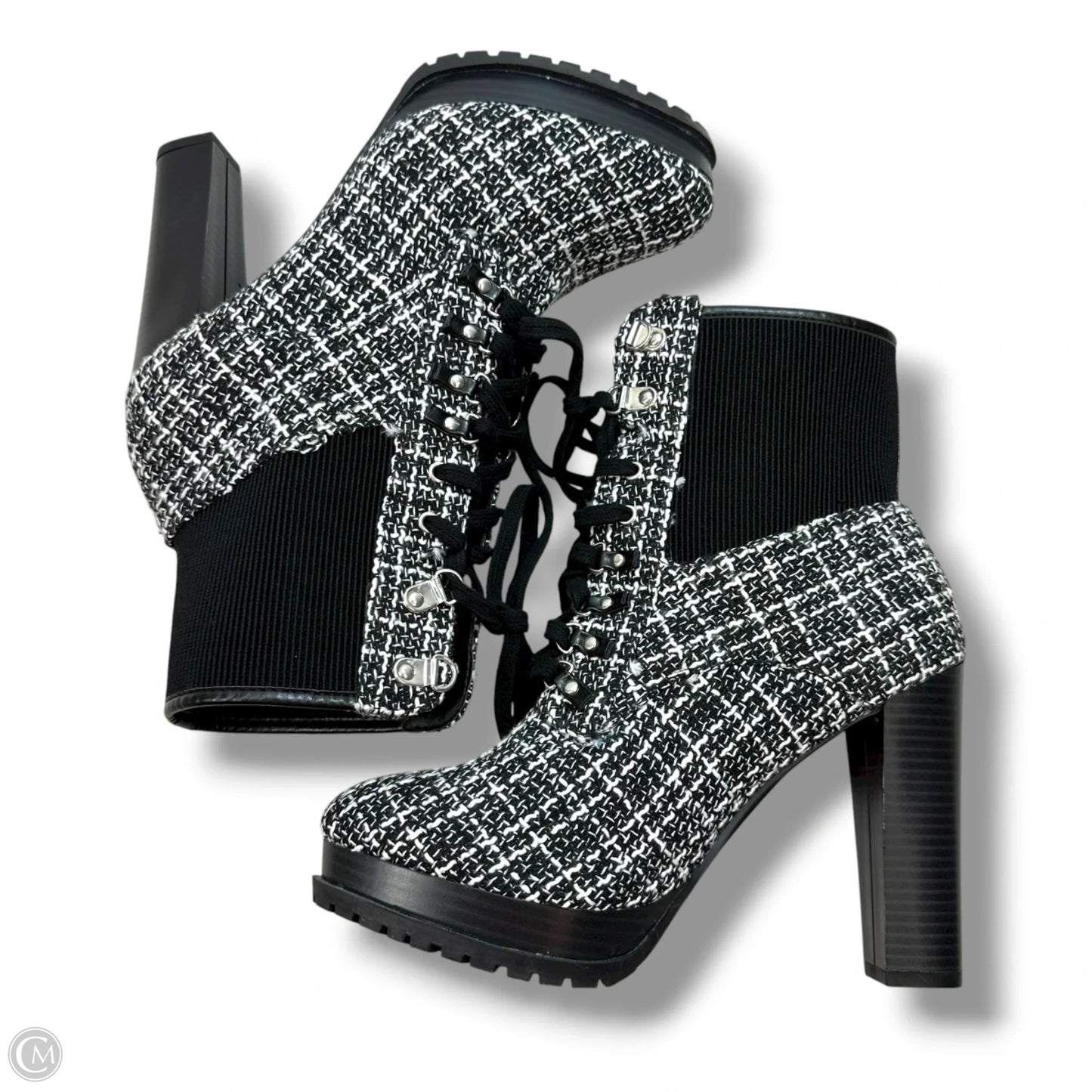 Boots Ankle Heels By Shoedazzle In Black, Size: 10