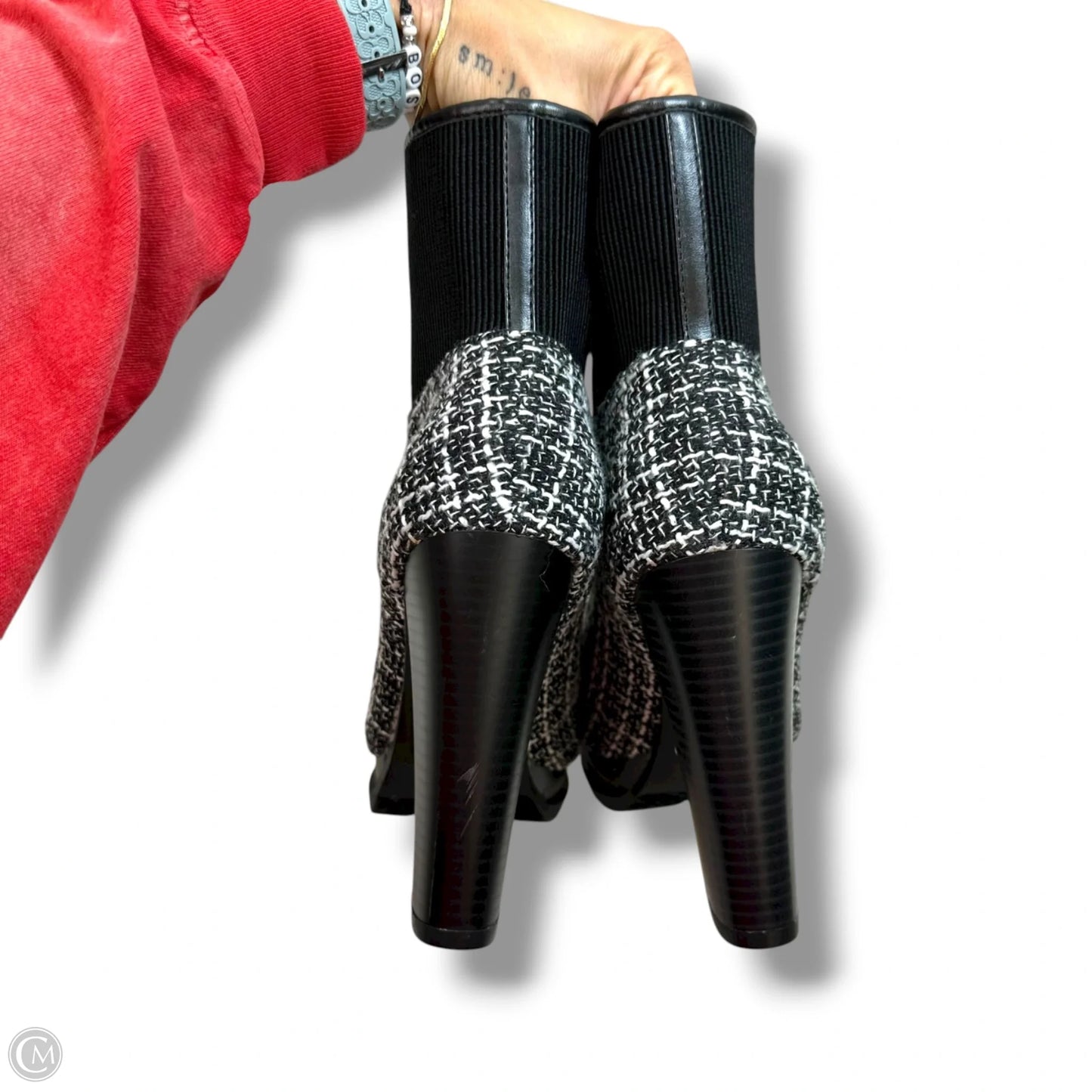 Boots Ankle Heels By Shoedazzle In Black, Size: 10