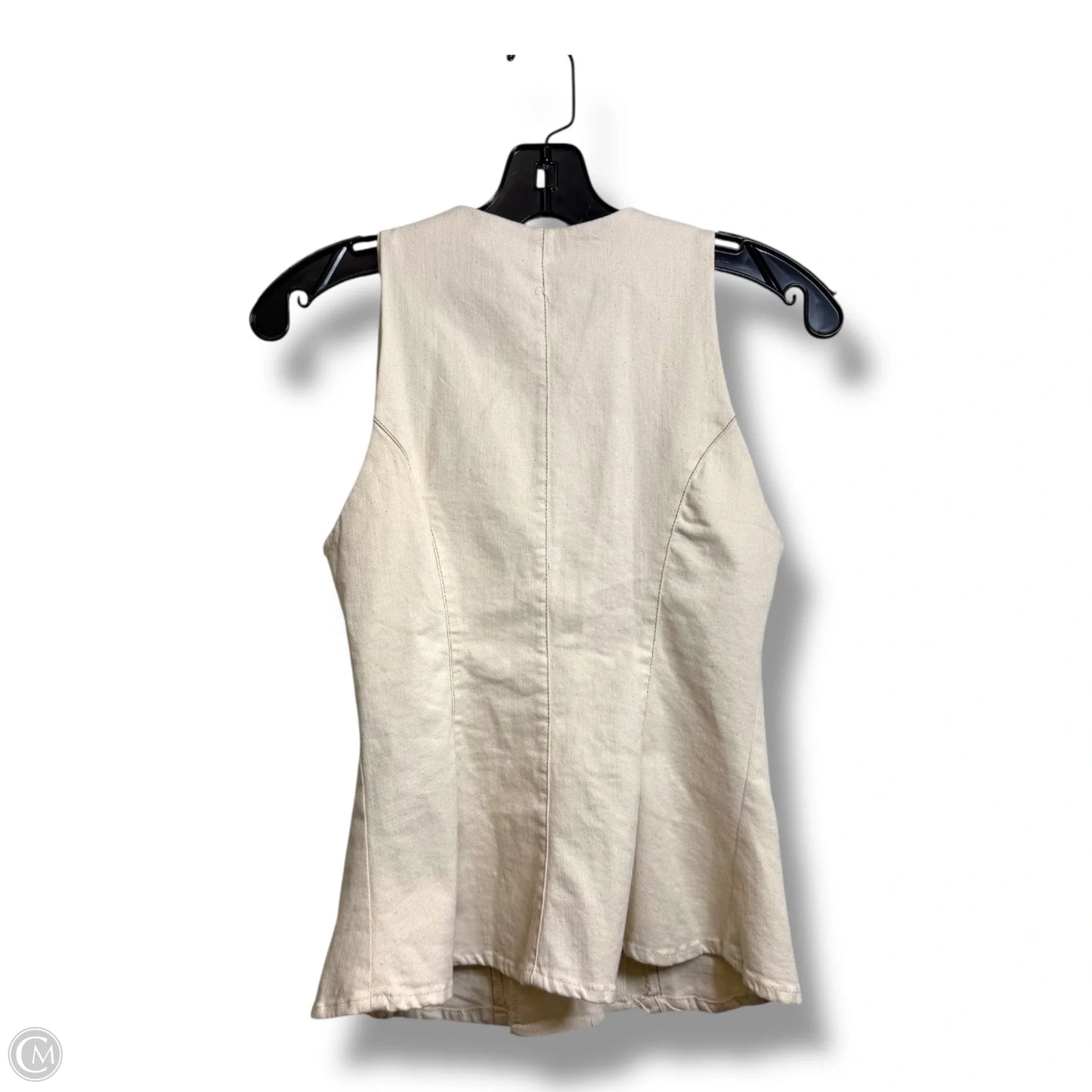 Top Sleeveless By Zara In Ivory, Size: S