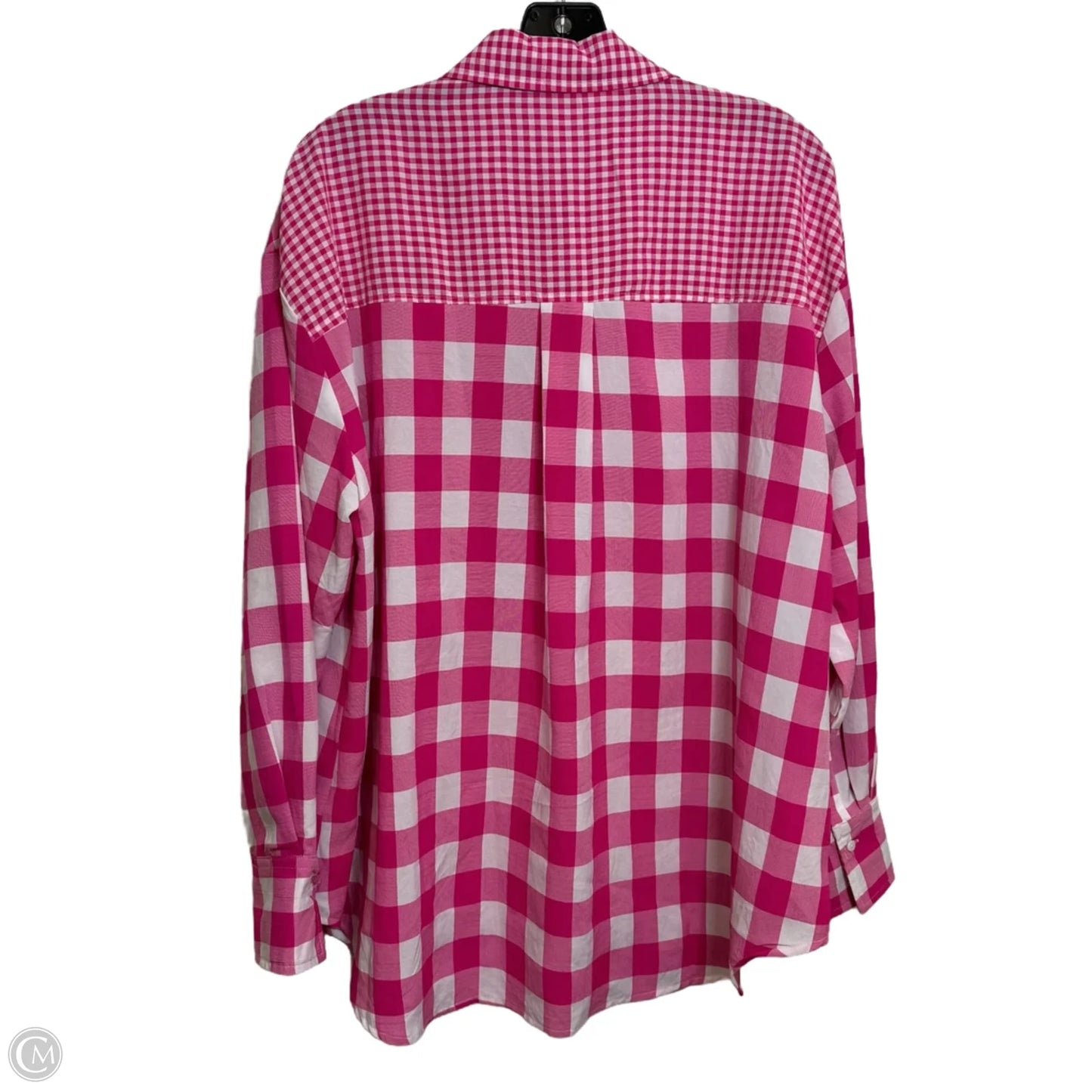 Top Long Sleeve By Main Strip In Pink, Size: L