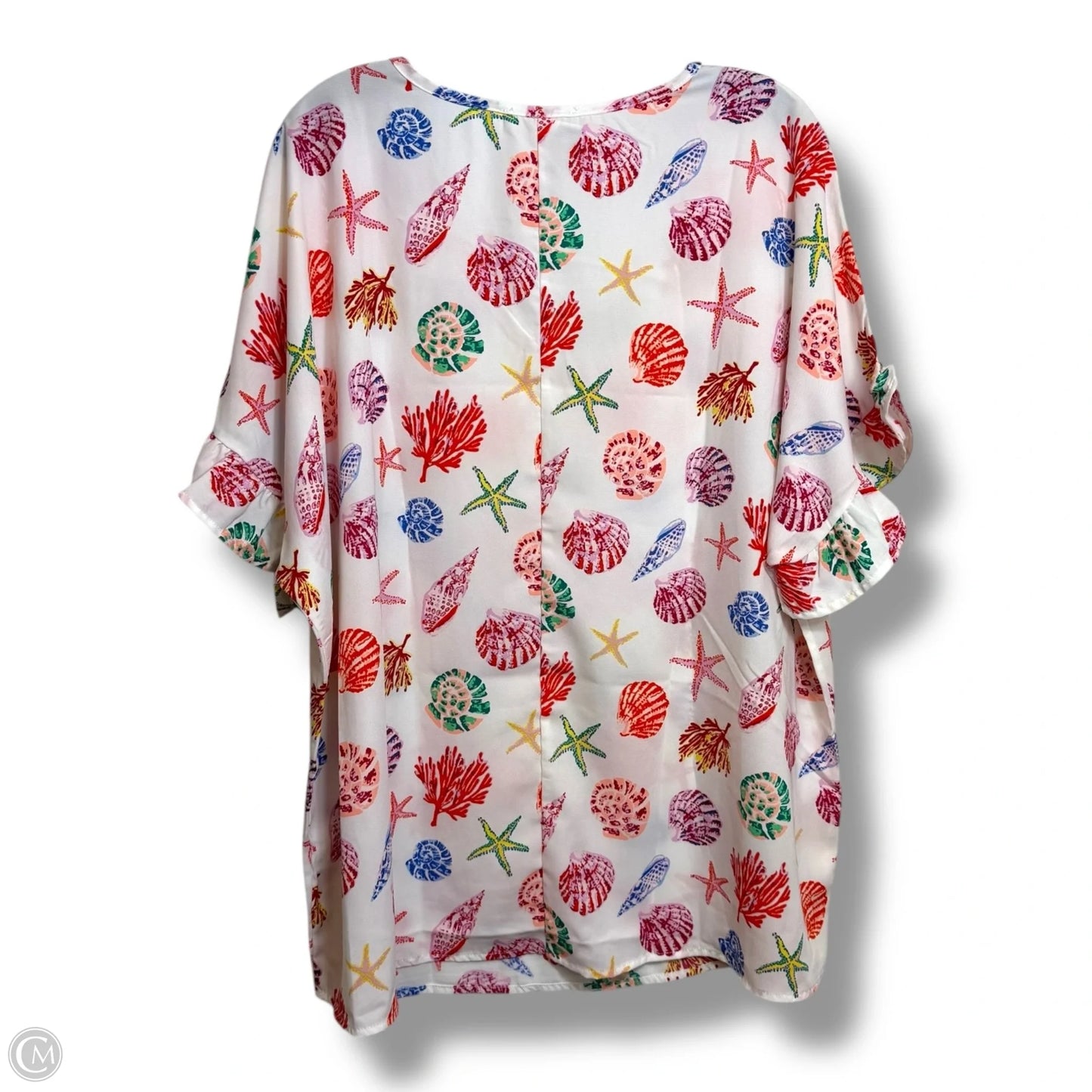 Top Short Sleeve By Entro In Nautical Print, Size: Xl