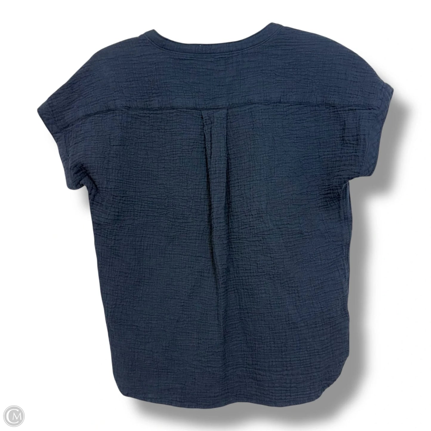Top Short Sleeve By Faherty In Navy, Size: Xs