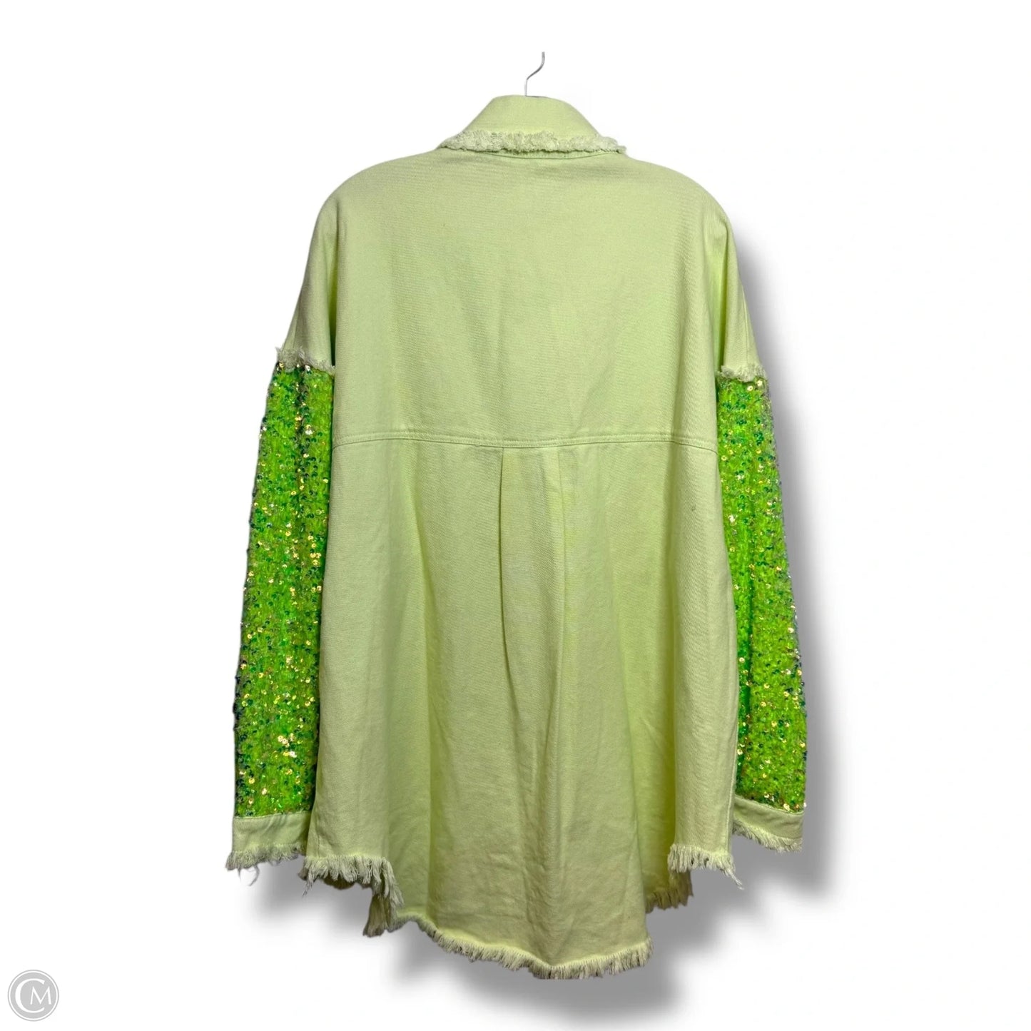 Jacket Denim By Fantastic Fawn In Green, Size: M