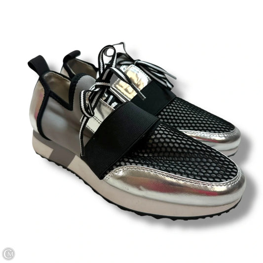 Shoes Sneakers By Steve Madden In Silver, Size: 8