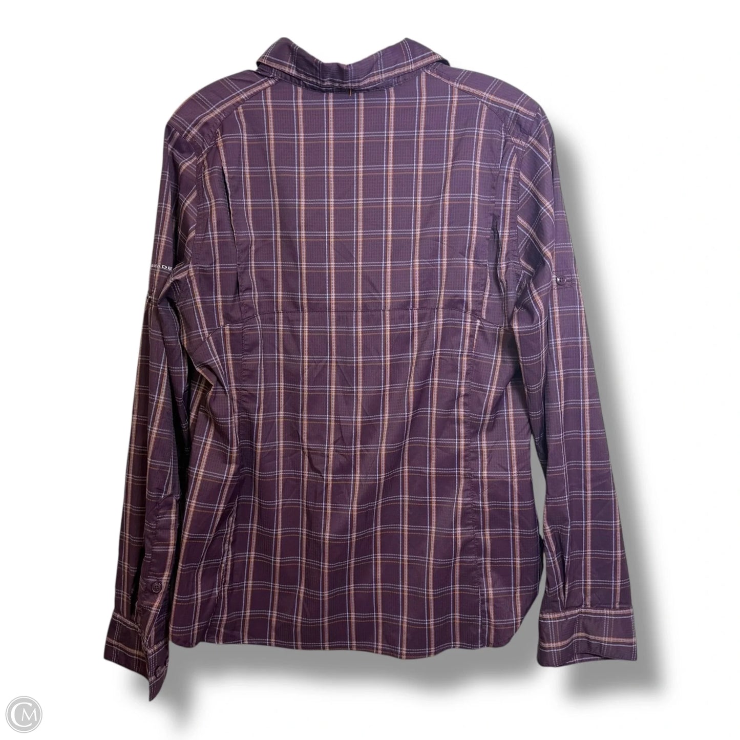 Top Long Sleeve By Columbia In Plaid Pattern, Size: L