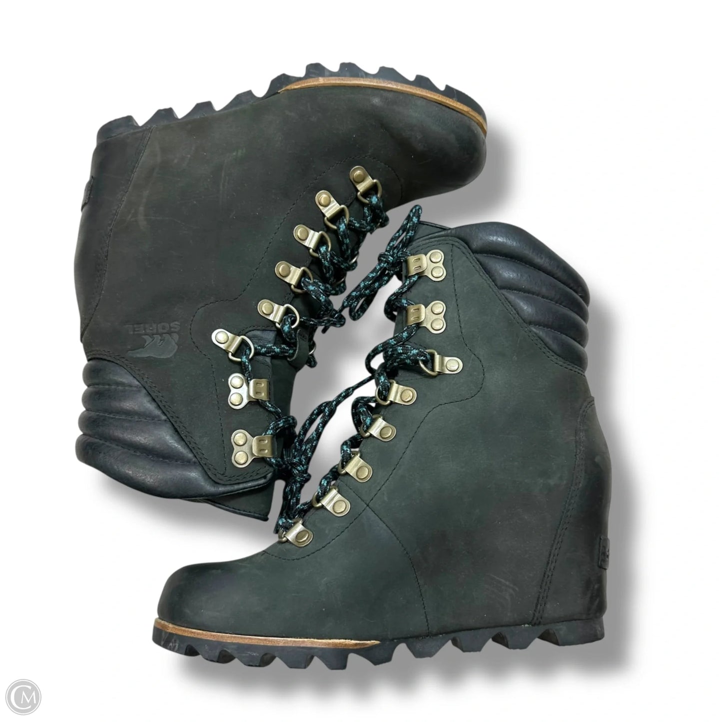 Boots Ankle Heels By Sorel In Black, Size: 7.5