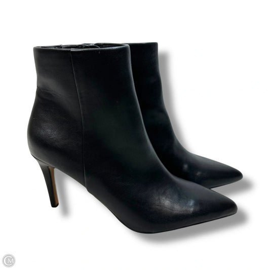 Boots Ankle Heels By Clothes Mentor In Black, Size: 8
