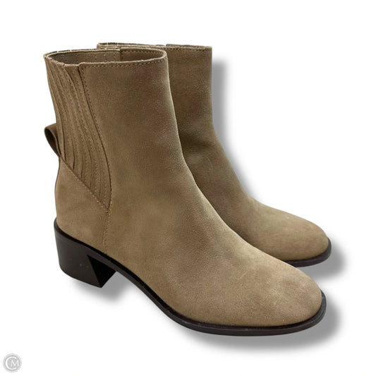 Boots Ankle Heels By Dv In Beige, Size: 7.5