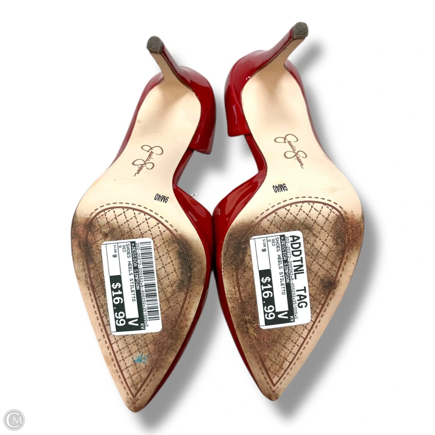 Shoes Heels Stiletto By Jessica Simpson In Red, Size: 9