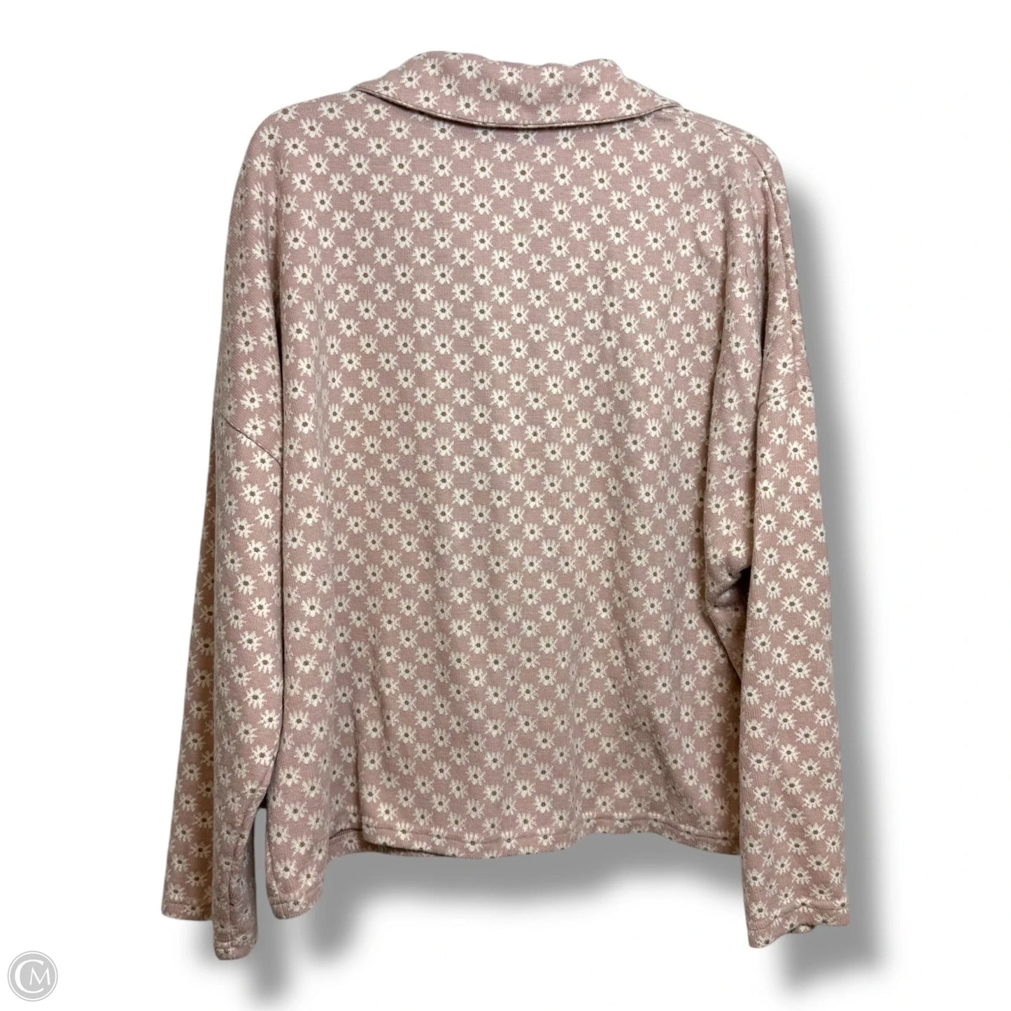 Jacket Shirt By Clothes Mentor In Floral Print, Size: 2x