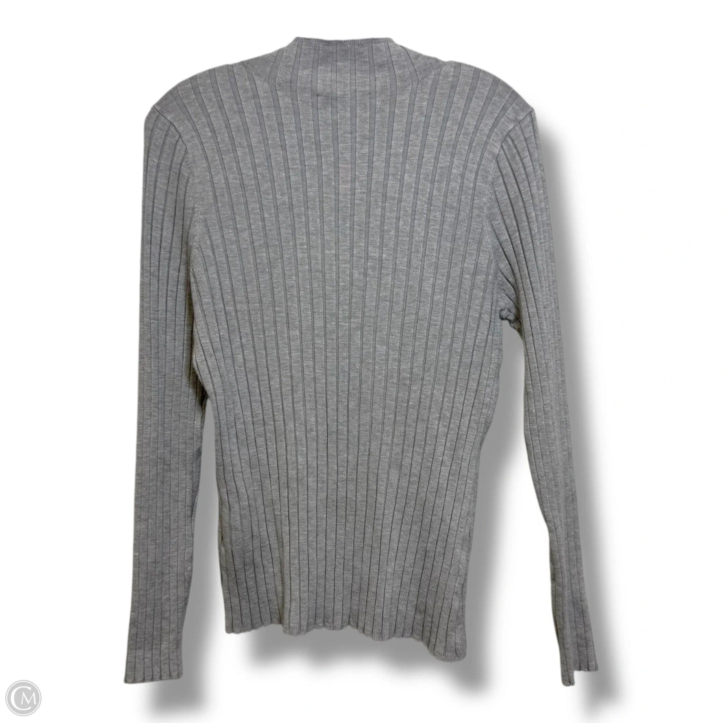 Top Long Sleeve By Inc In Grey, Size: Xl