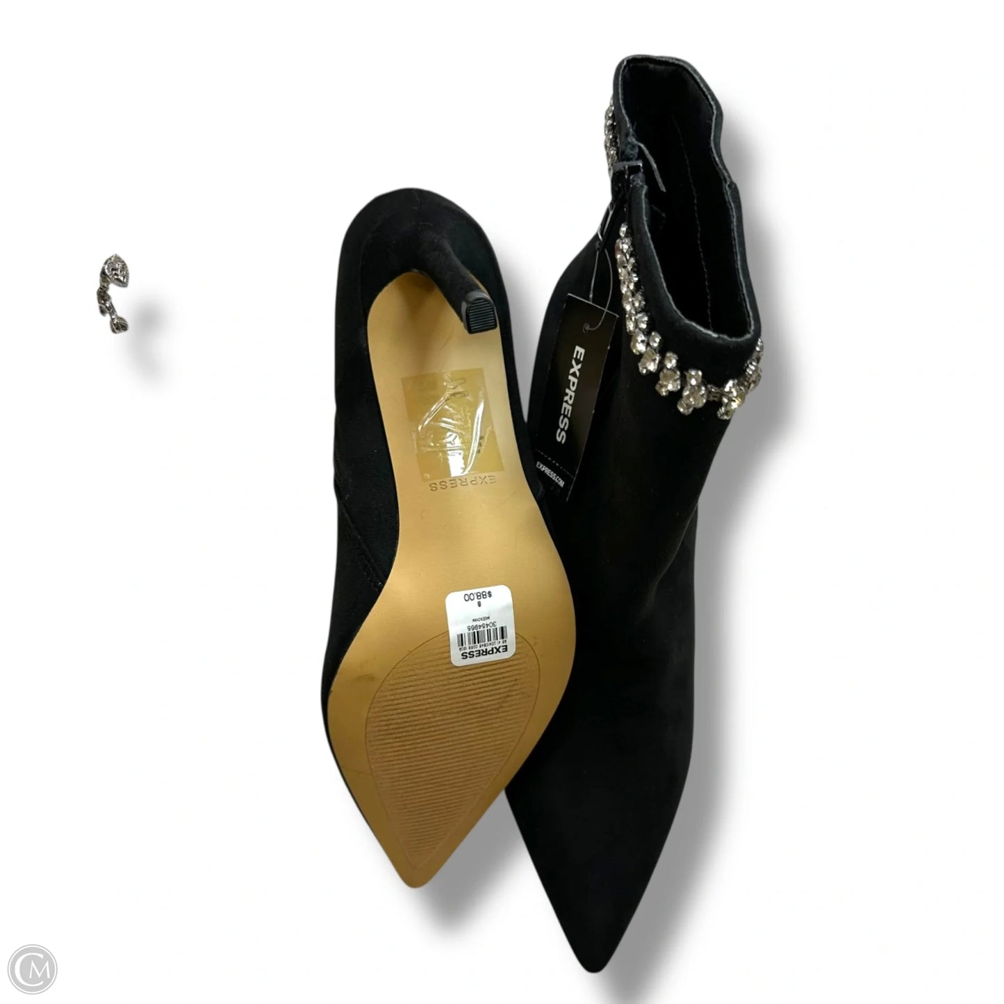 Boots Ankle Heels By Express In Black, Size: 8