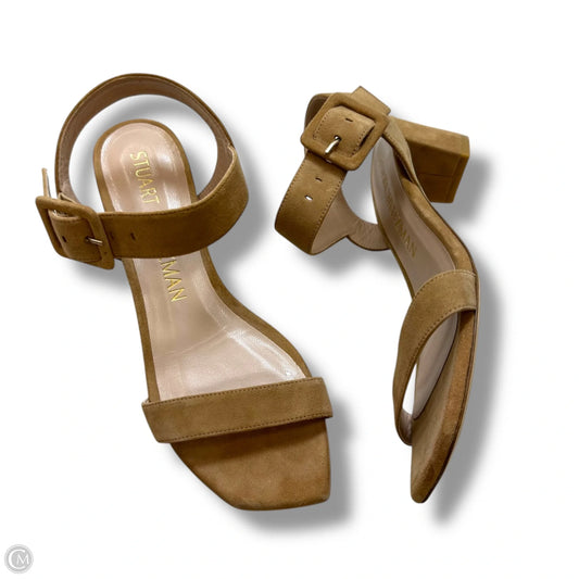 Shoes Designer By Stuart Weitzman In Tan, Size: 7.5