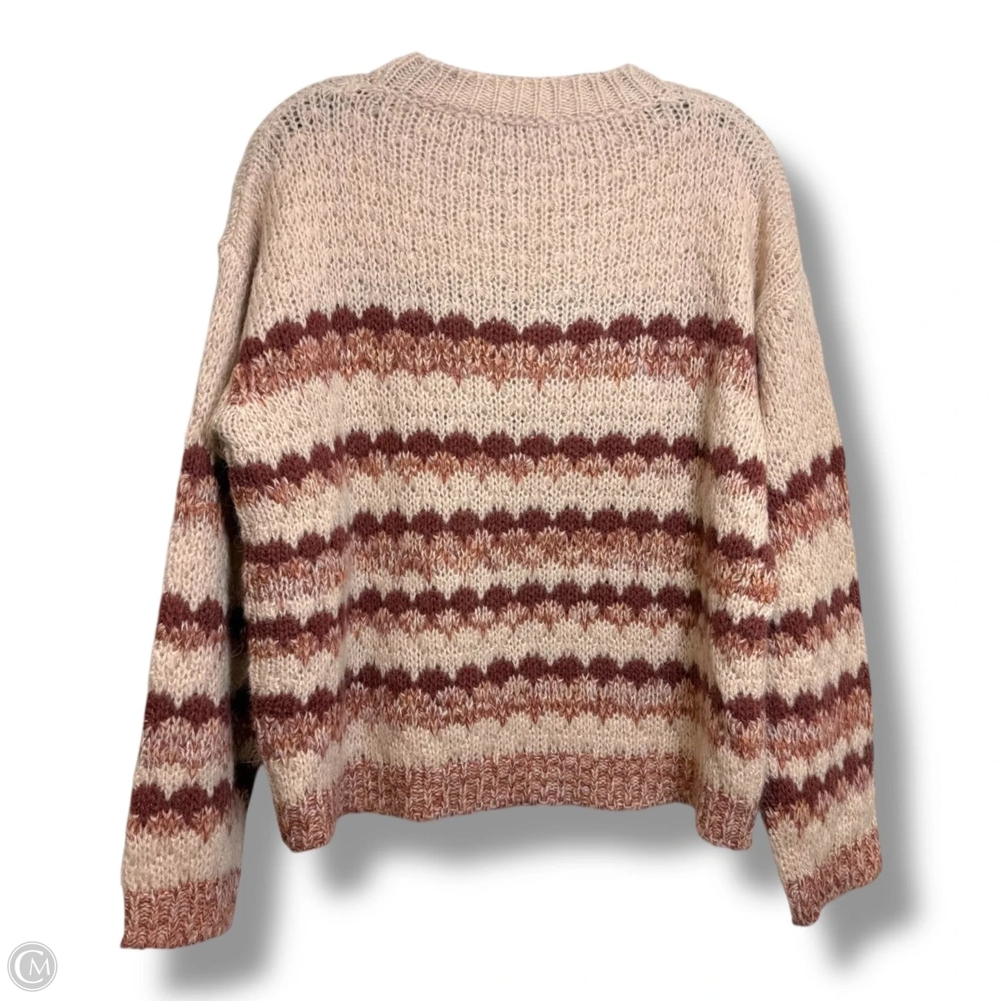 Alpaca Wool Sweater By Elsamanda In Beige, Size: L