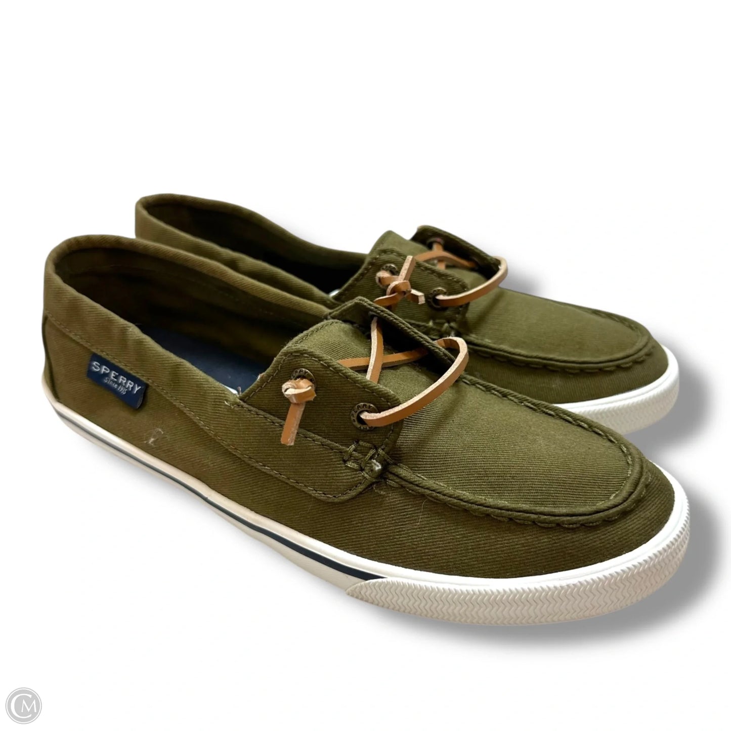 Shoes Flats By Sperry In Green, Size: 8