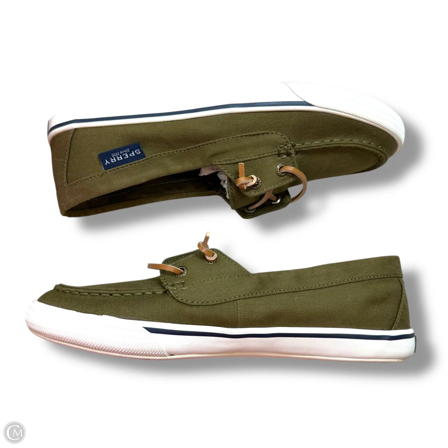 Shoes Flats By Sperry In Green, Size: 8