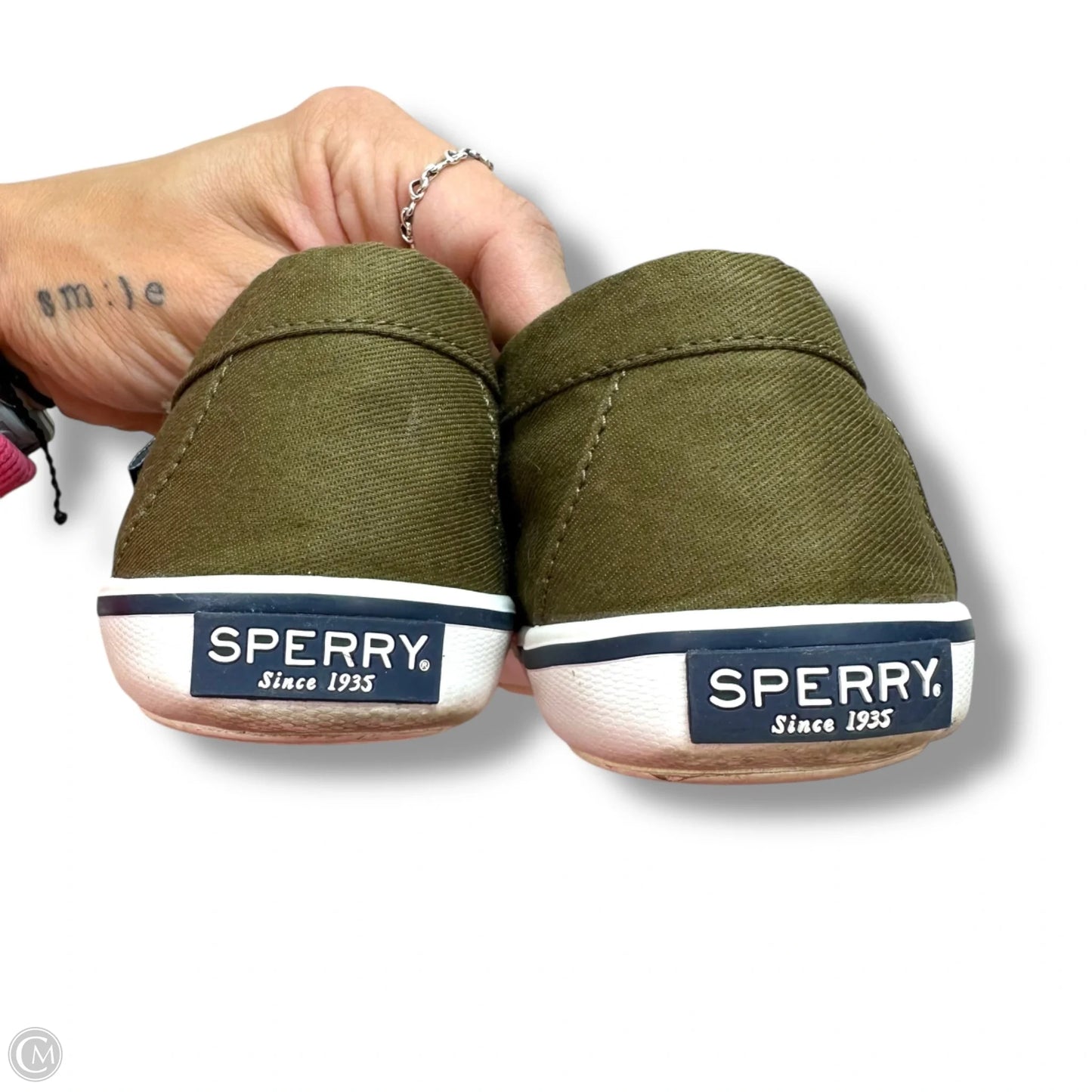 Shoes Flats By Sperry In Green, Size: 8