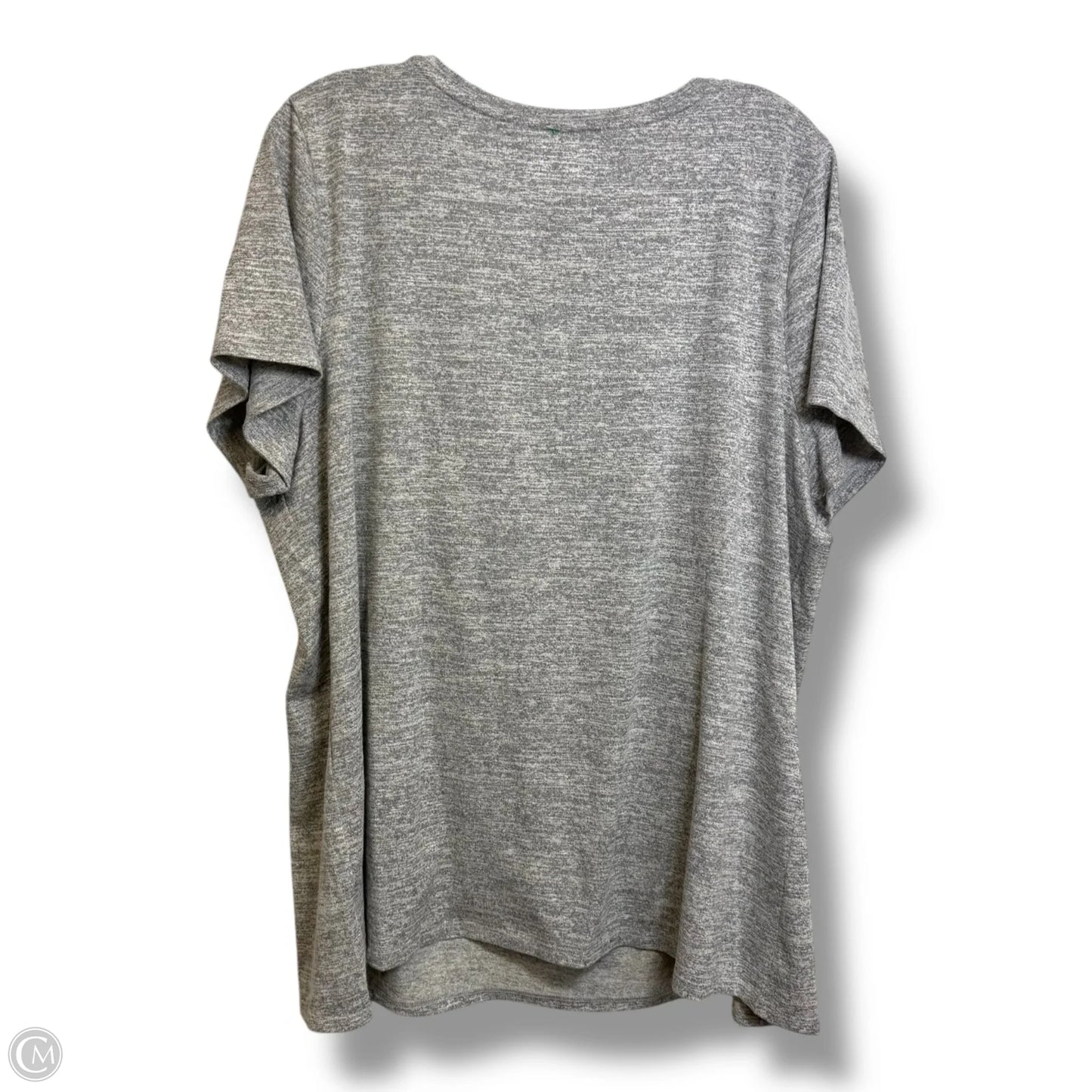 Top Short Sleeve By Lane Bryant In Grey, Size: 2x