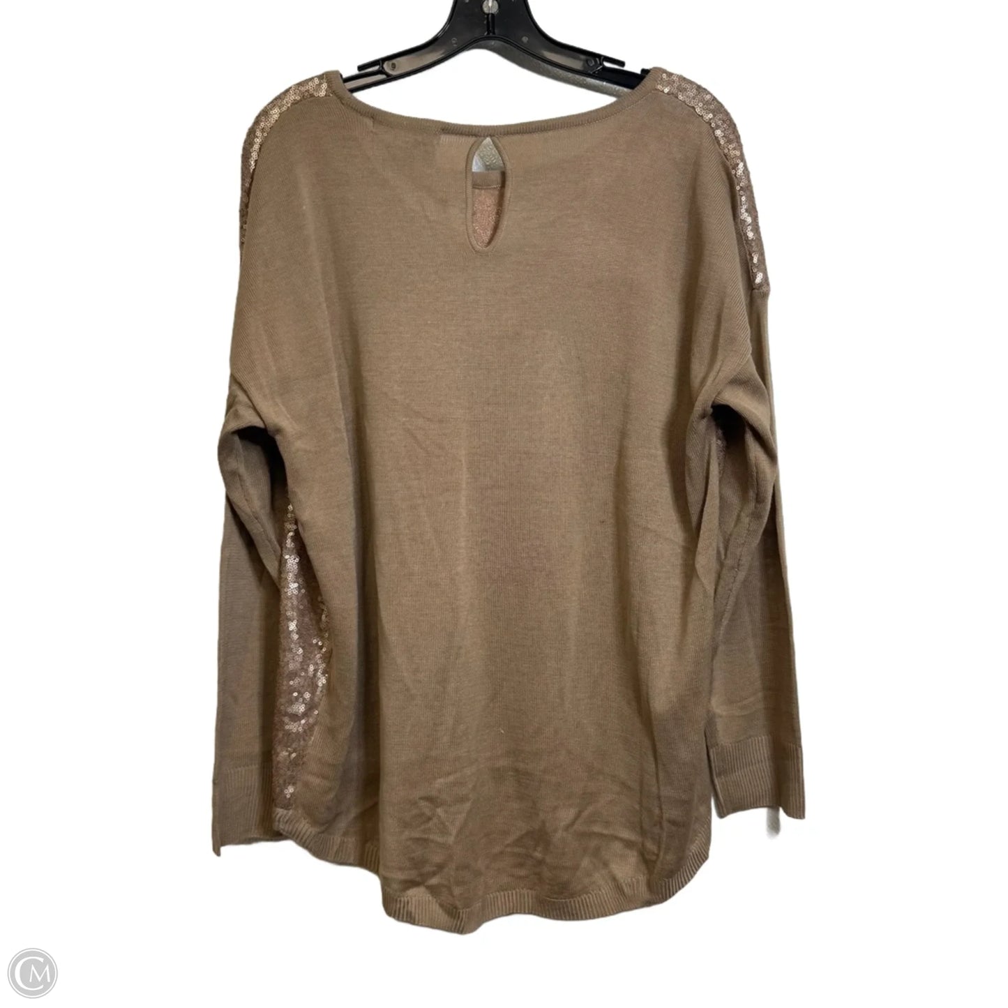 Sweater By Clothes Mentor In Tan, Size: 2x