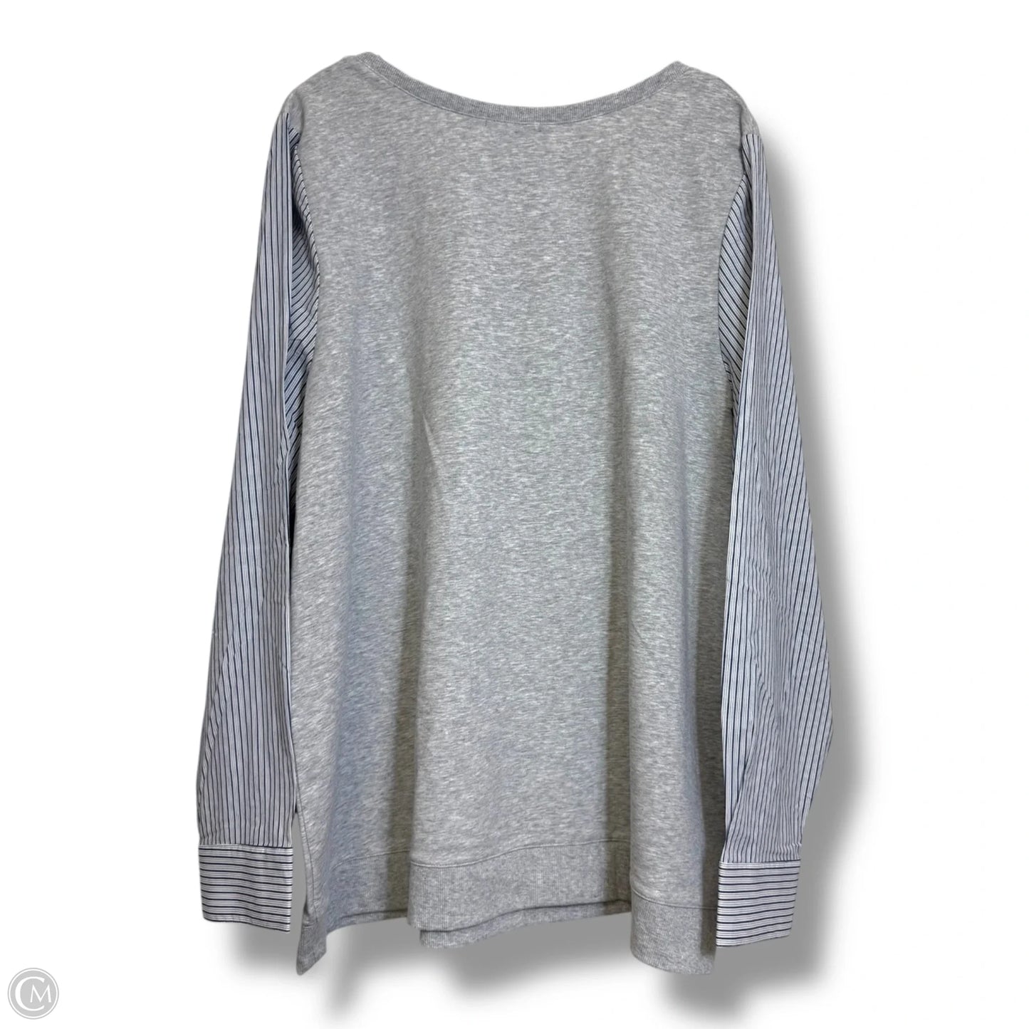Top Long Sleeve By Lane Bryant In Grey, Size: 2x