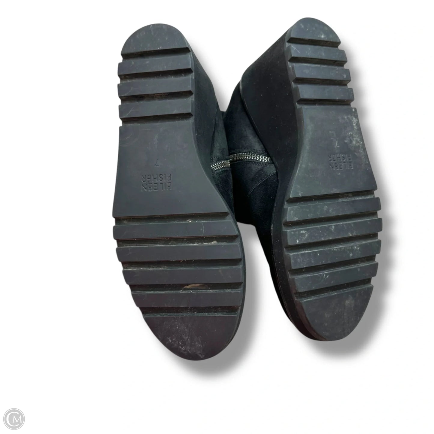 Boots Ankle Heels By Eileen Fisher In Black, Size: 7