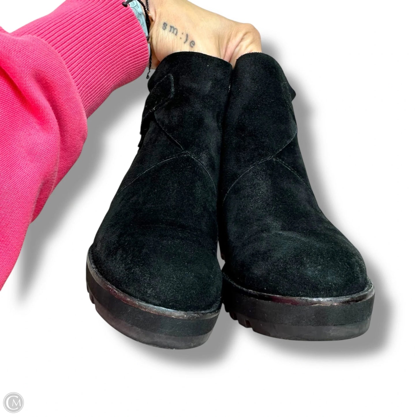 Boots Ankle Heels By Eileen Fisher In Black, Size: 7