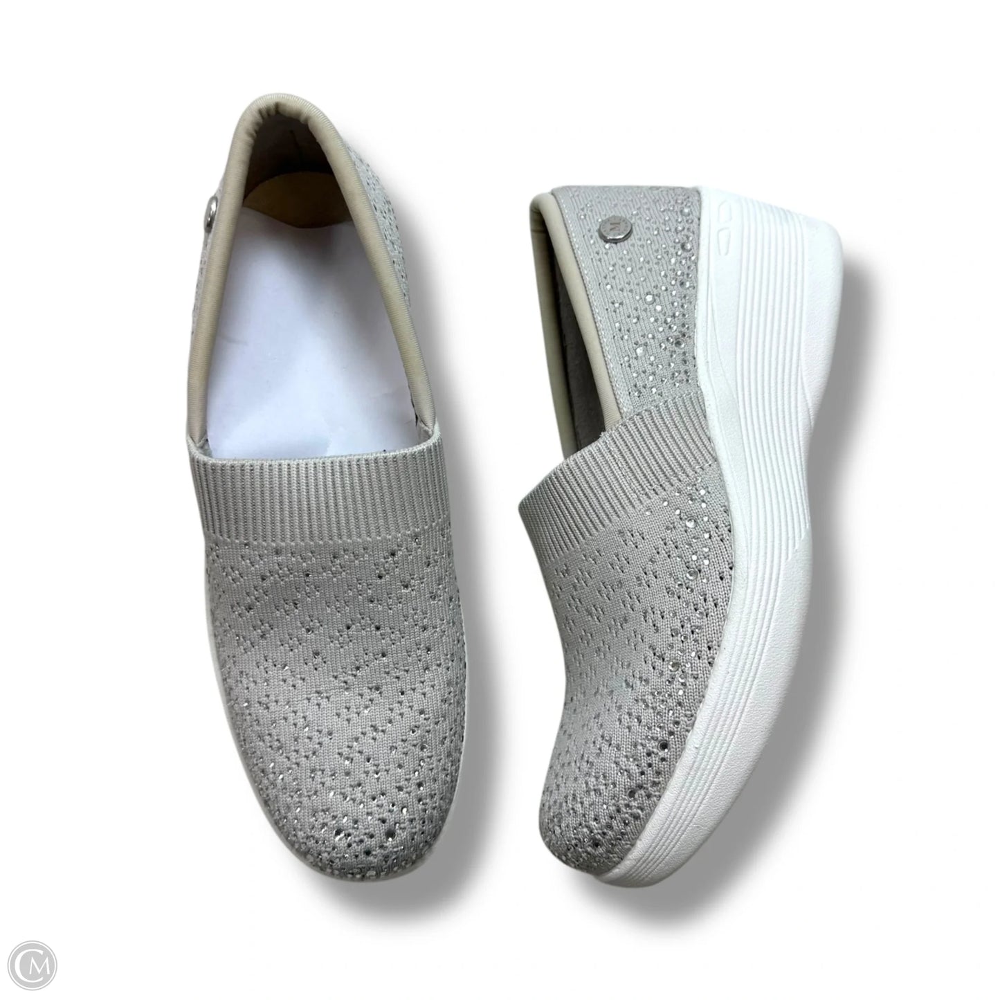 Shoes Heels Wedge By Skechers In Grey, Size: 7