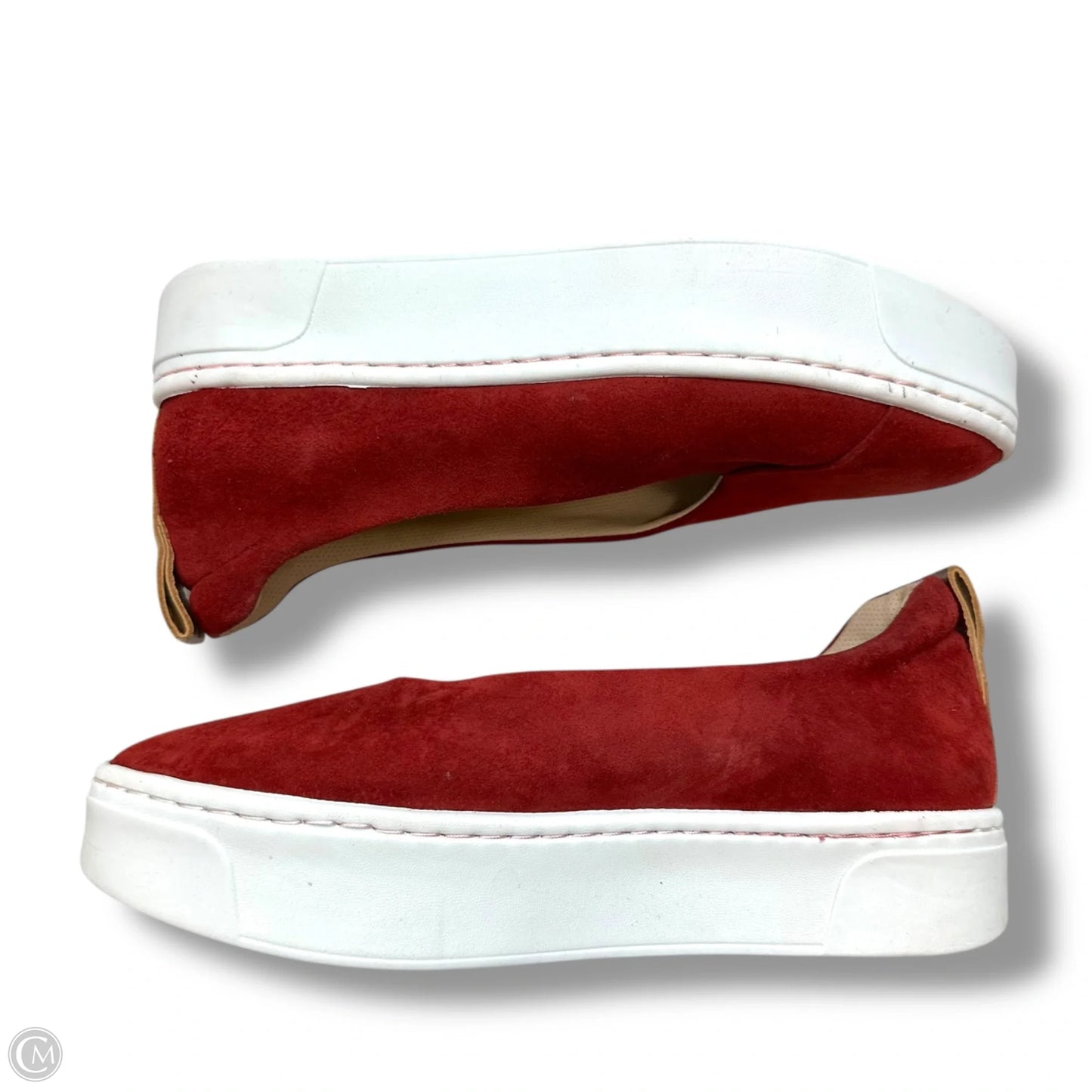 Shoes Flats By Clothes Mentor In Maroon, Size: 6.5