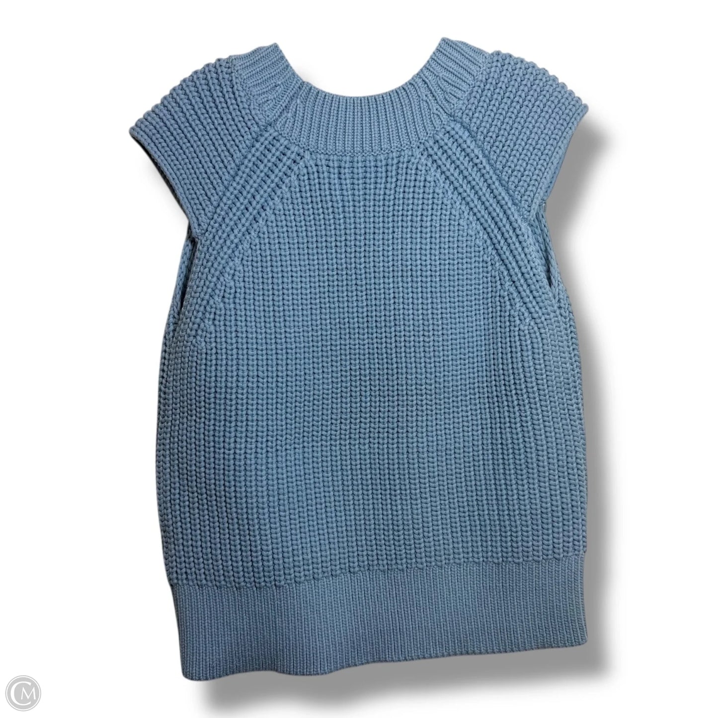 Vest Sweater By Banana Republic In Blue, Size: M