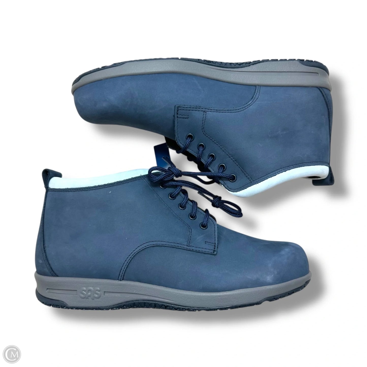 Boots Ankle Flats By Sas In Navy, Size: 10.5