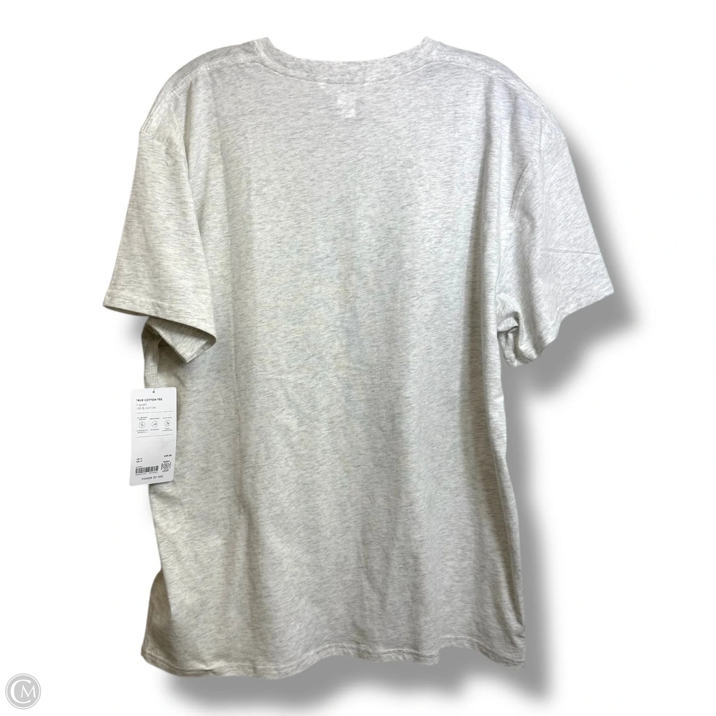 Athletic Top Short Sleeve By Athleta In Grey, Size: M