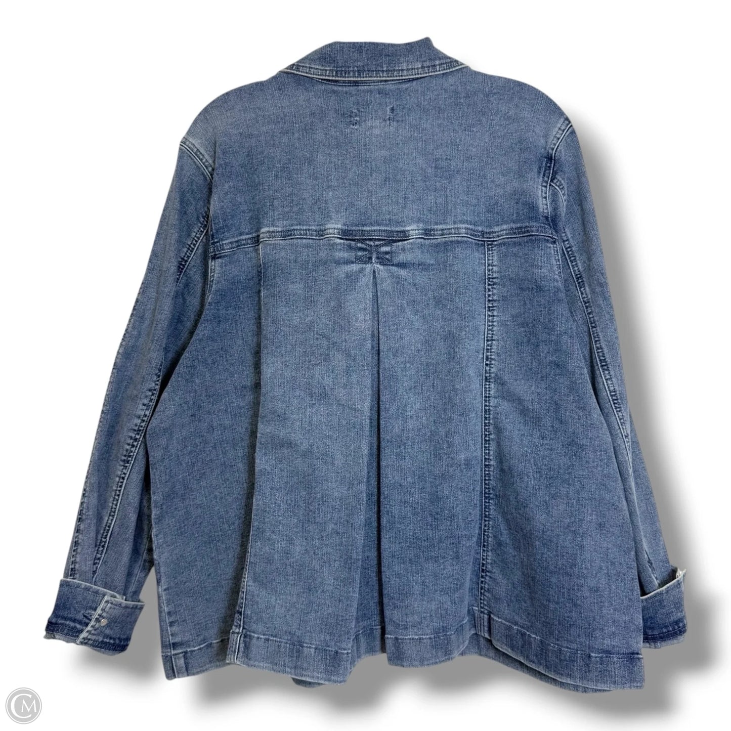 Jacket Denim By Clothes Mentor In Blue Denim, Size: Xl