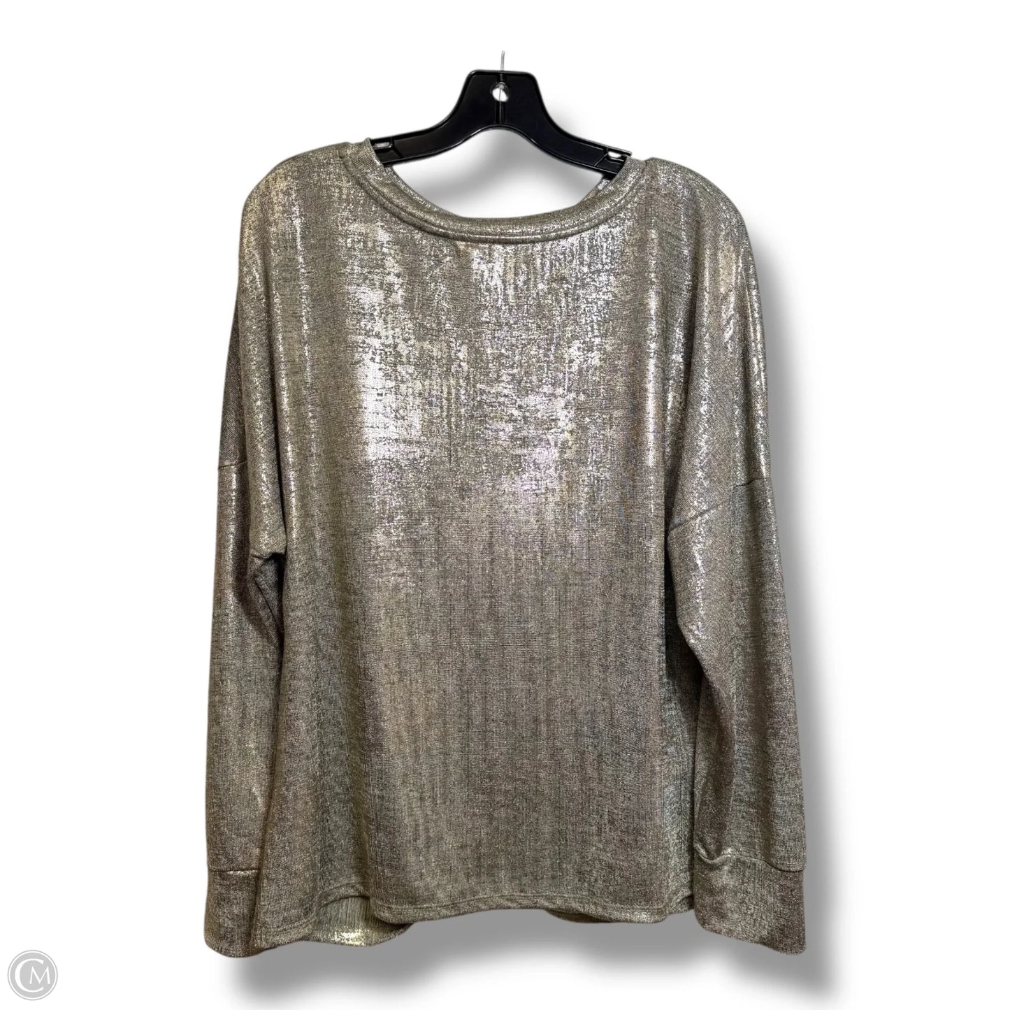 Top Long Sleeve By Clothes Mentor In Gold, Size: L