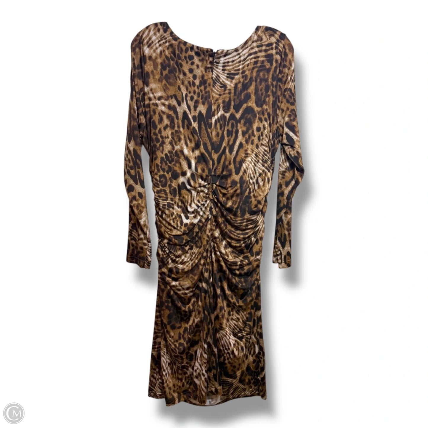 Dress Party Short By Clothes Mentor In Animal Print, Size: Xl