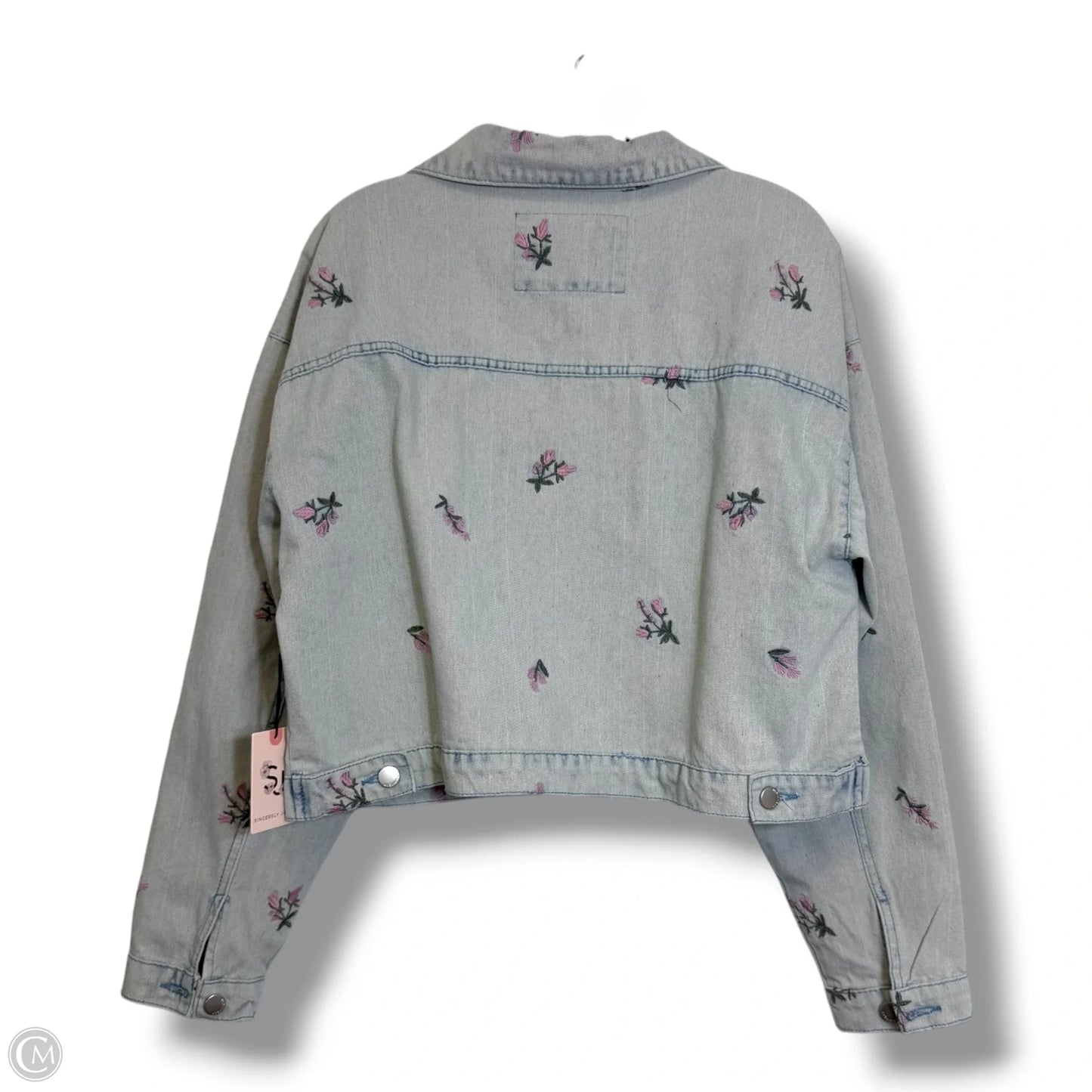 Jacket Denim By Sincerely Jules In Blue Denim, Size: Xl