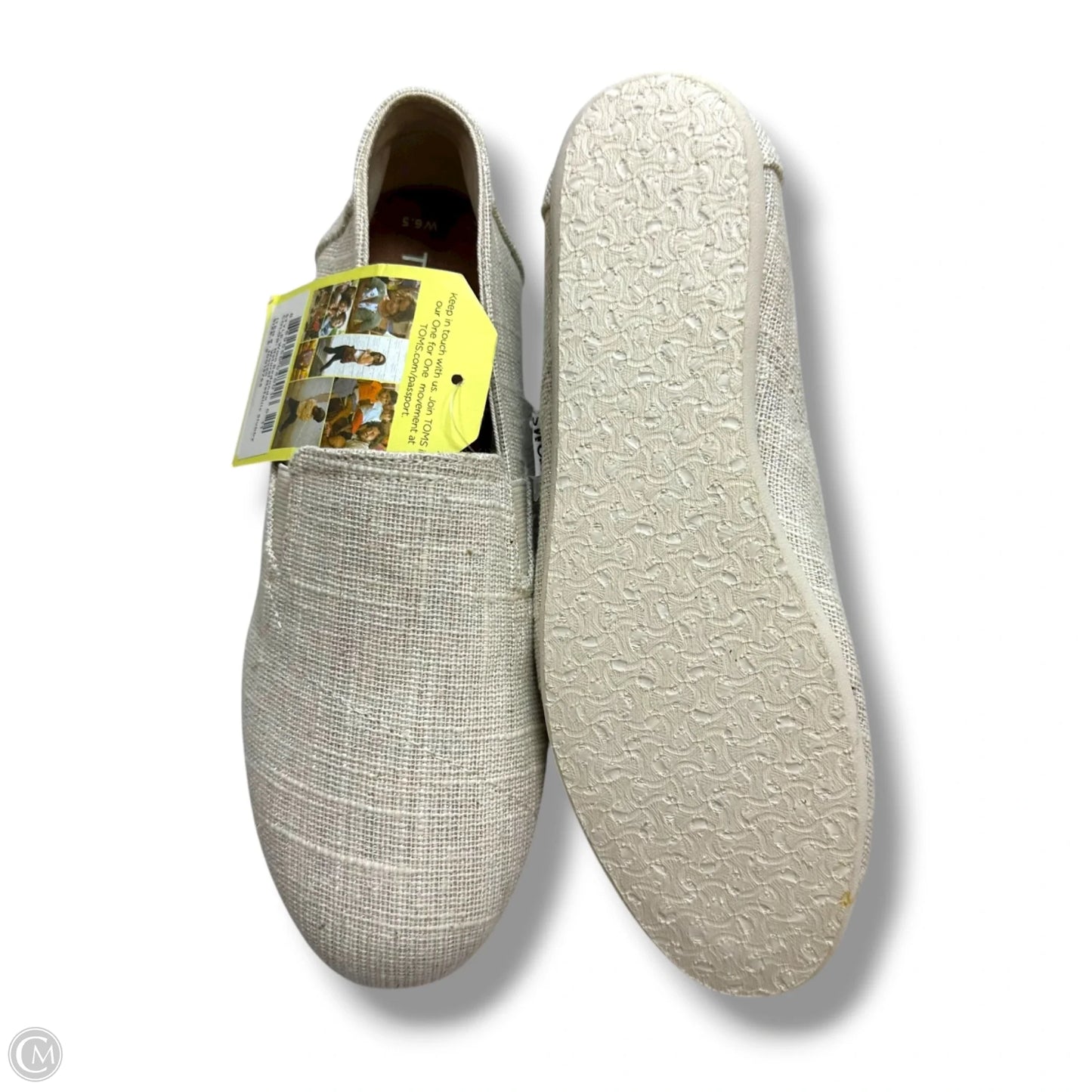 Shoes Flats By Toms In Ivory, Size: 6.5