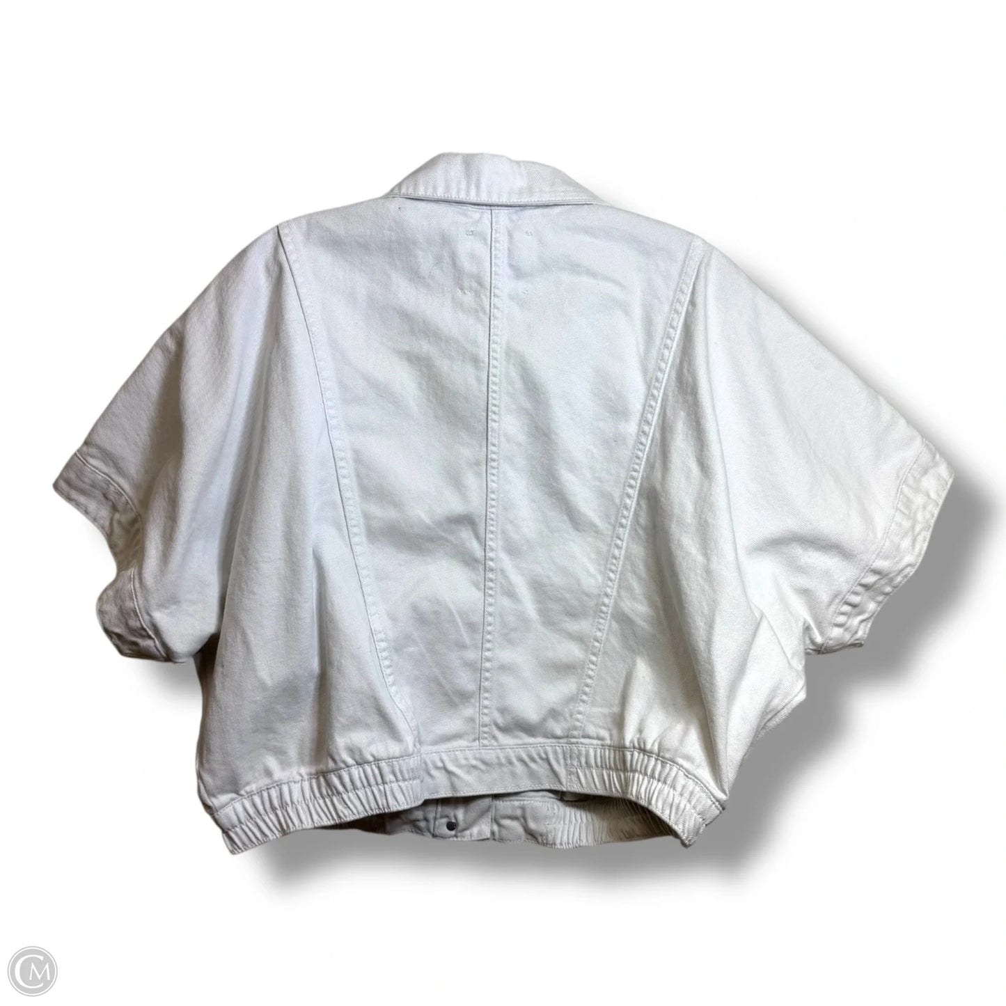 Jacket Denim By Tribal In White Denim, Size: L
