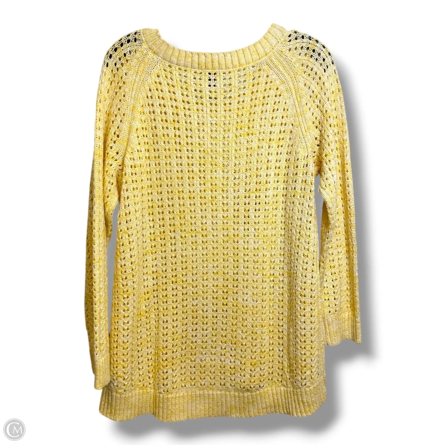 Sweater By Talbots In Yellow, Size: Xl