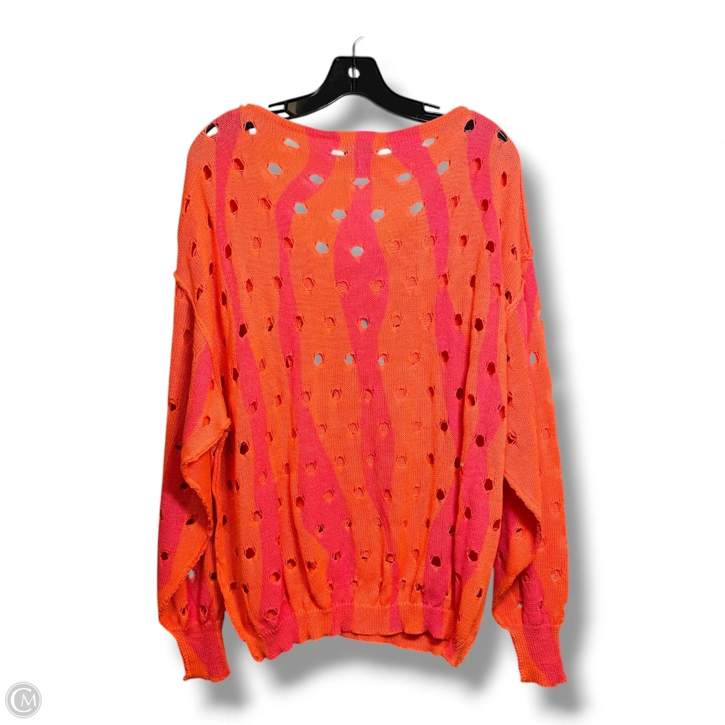Sweater By Davi & Dani In Orange, Size: Xl