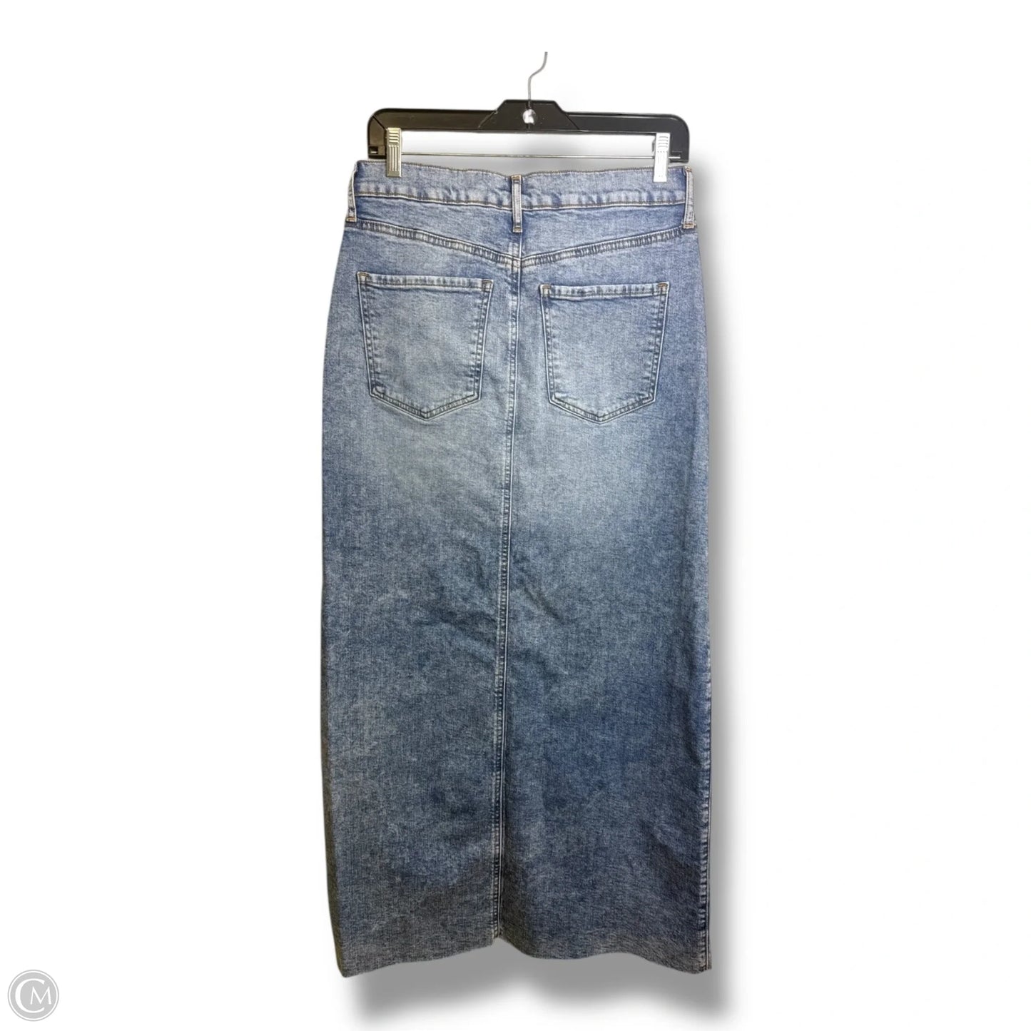 Skirt Maxi By Express In Blue Denim, Size: 8