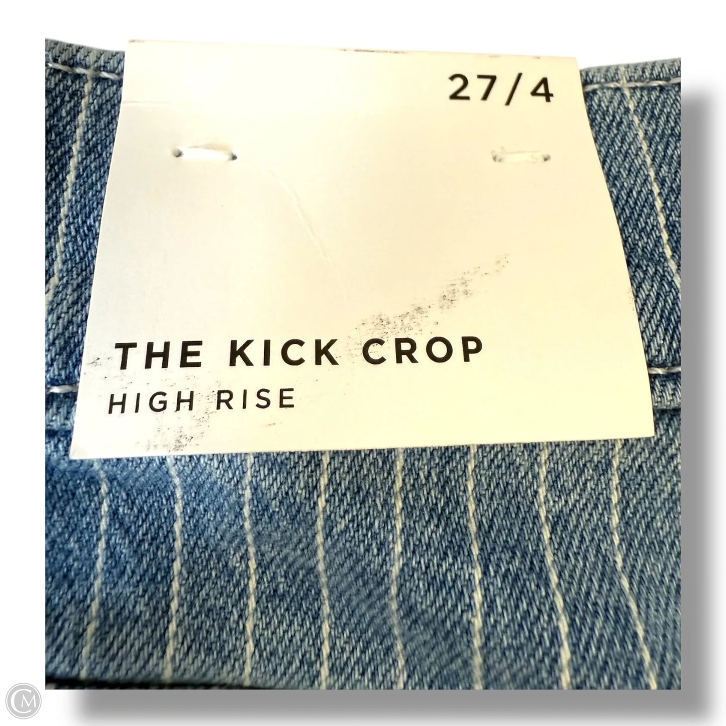 Jeans Cropped By Loft In Blue Denim, Size: 4