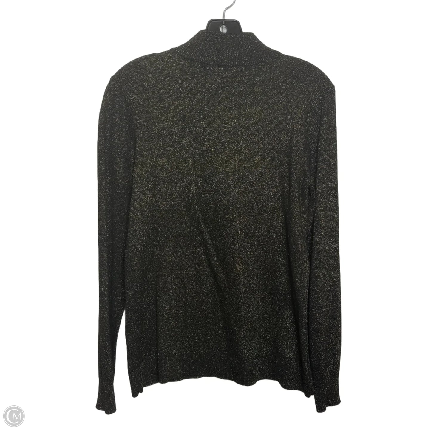 Top Long Sleeve By Calvin Klein In Black, Size: S