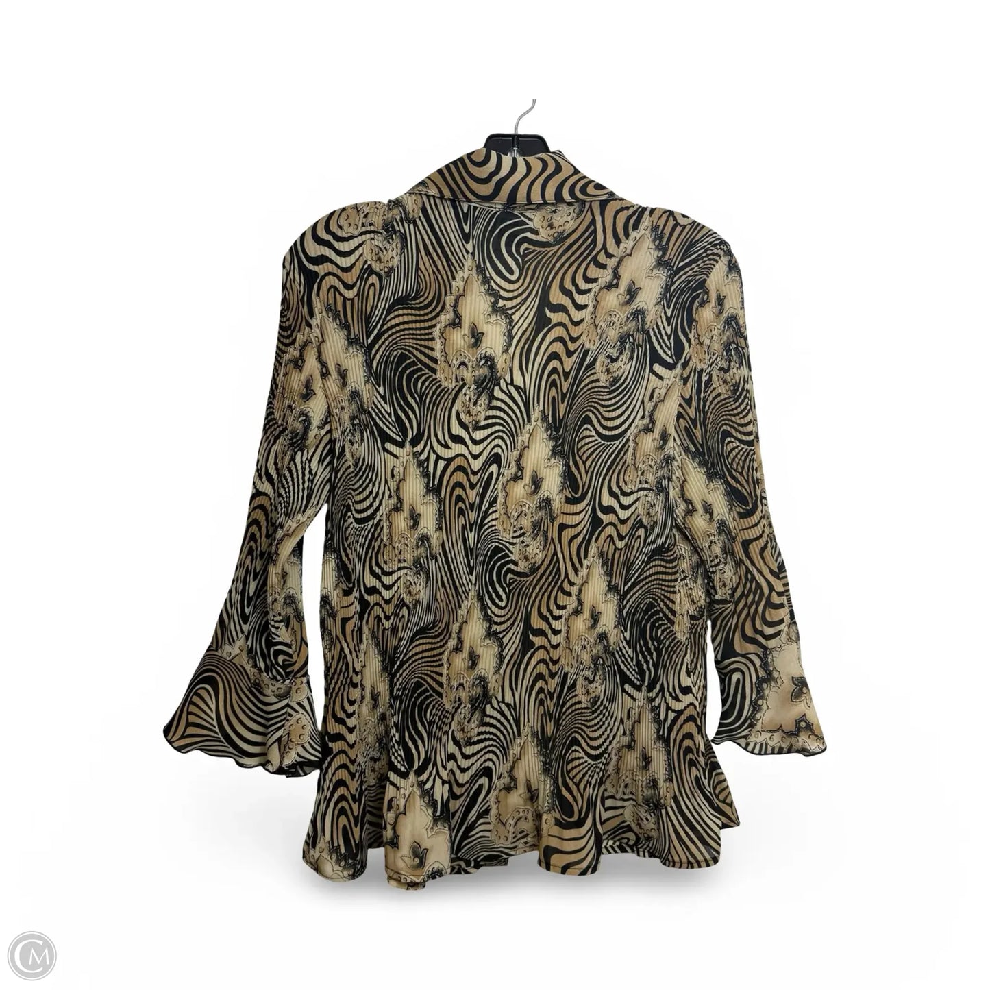 Top 3/4 Sleeve By Milano In Animal Print, Size: Xl