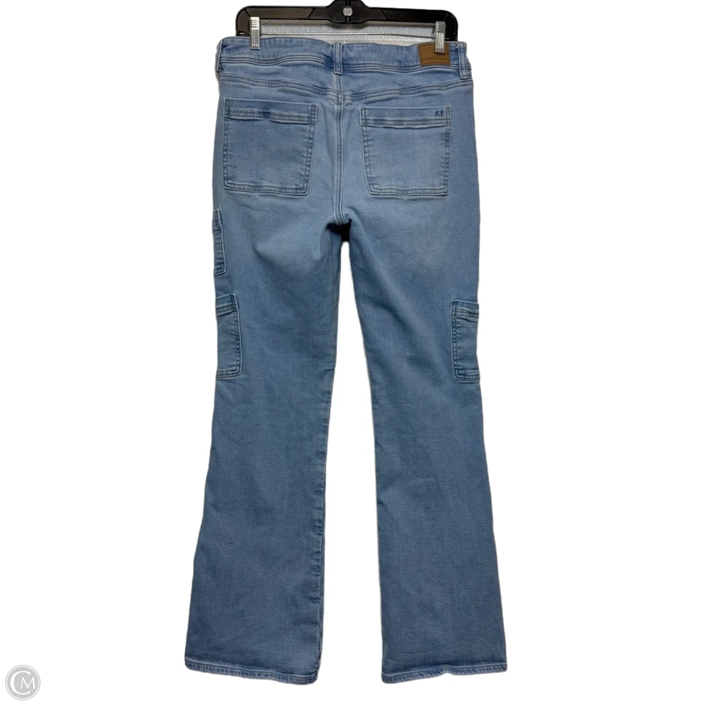 Kick boot Jeans Straight By American Eagle In Blue Denim, Size: 8