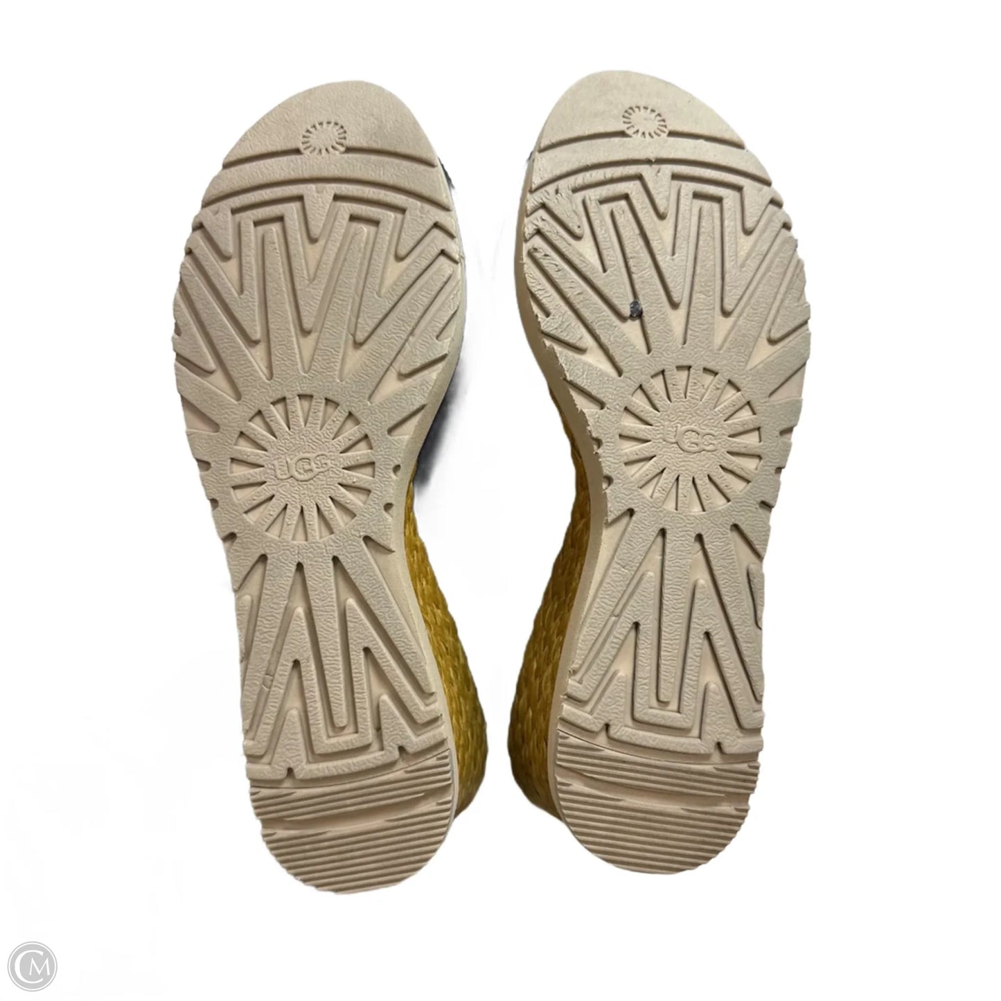 Sandals Designer By Ugg In Black, Size: 9.5