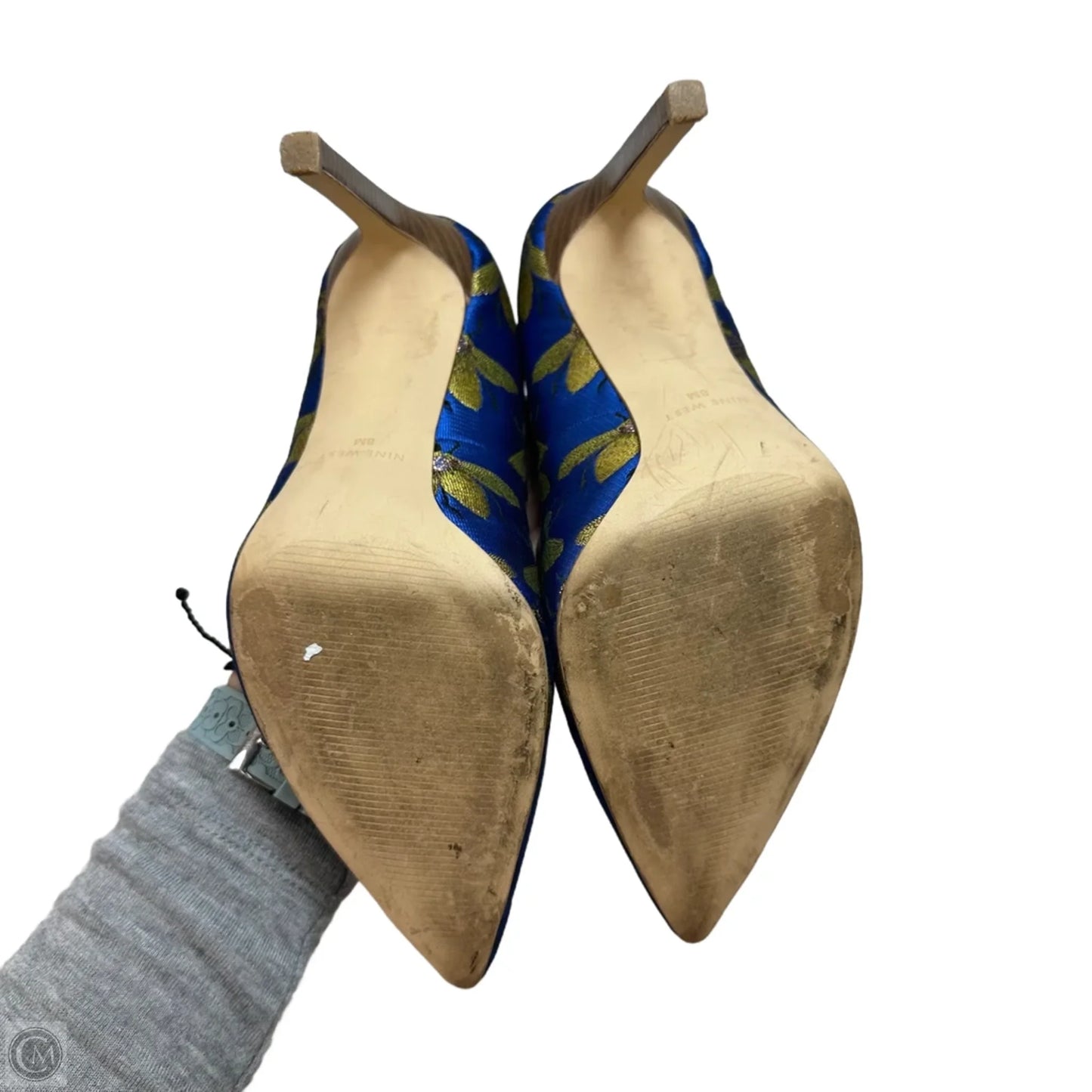 Shoes Heels Stiletto By Nine West In Blue, Size: 8