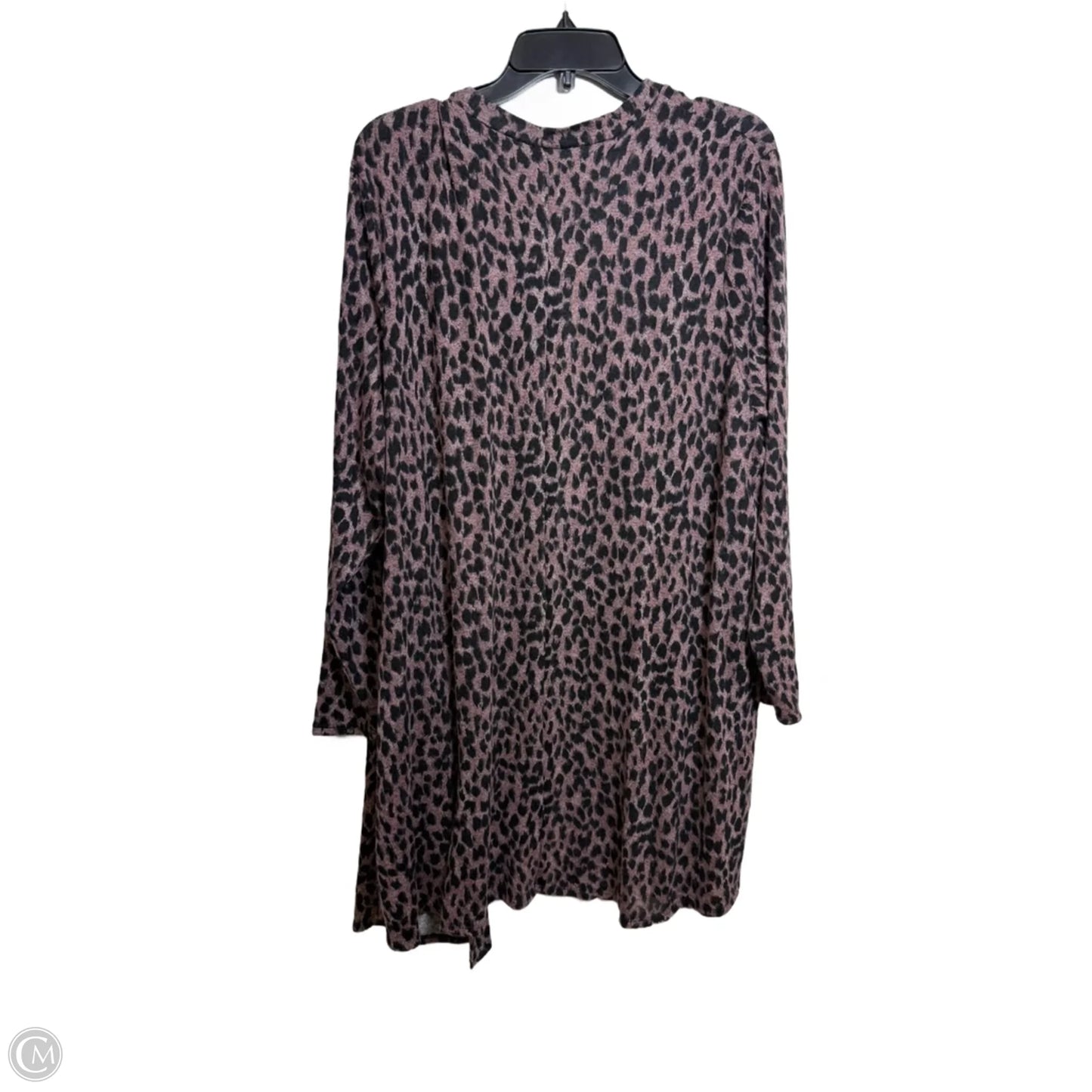 Cardigan By Maurices In Animal Print, Size: 1x