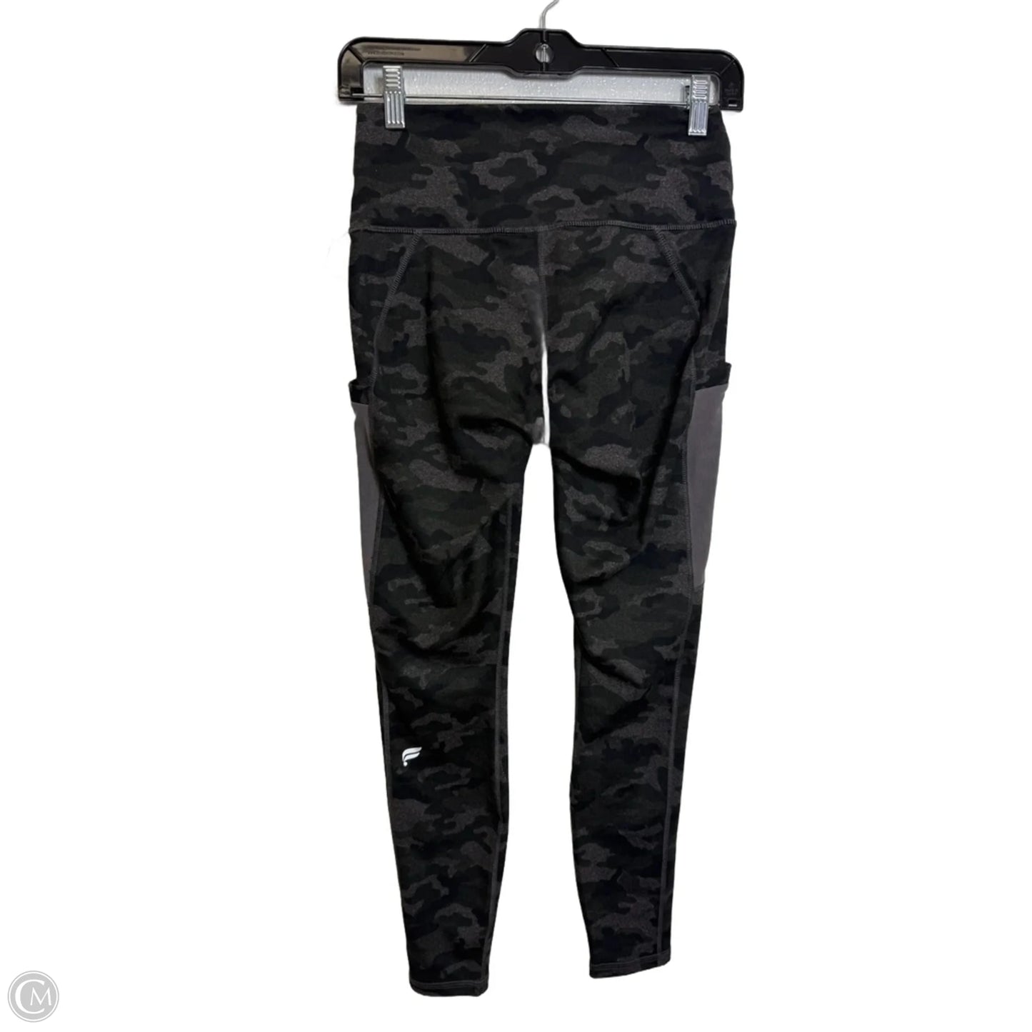 Athletic Leggings By Fabletics In Camouflage Print, Size: M