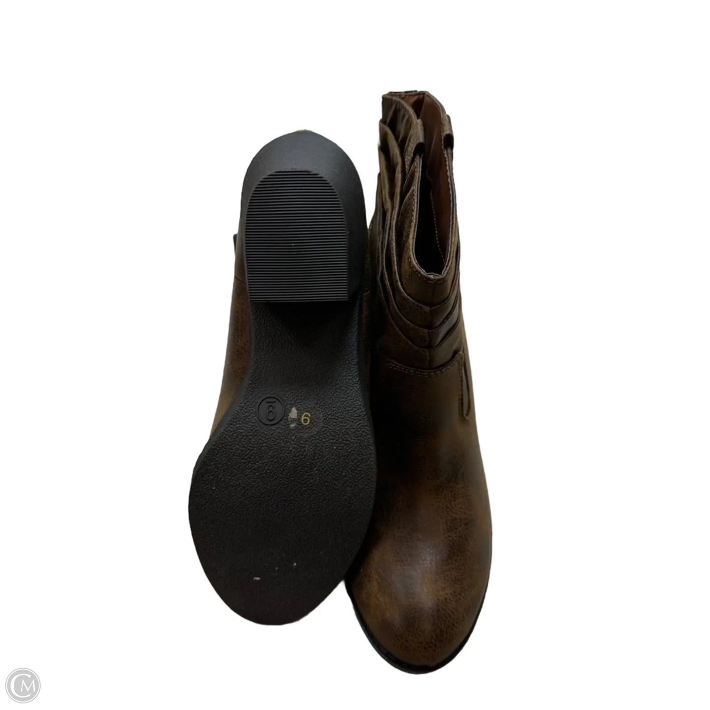 Boots Ankle Heels By Arizona In Brown, Size: 9