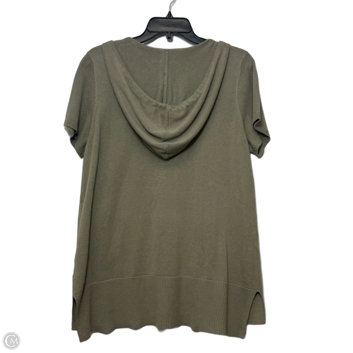 Top Short Sleeve By Belle By Kim Gravel In Green, Size: M